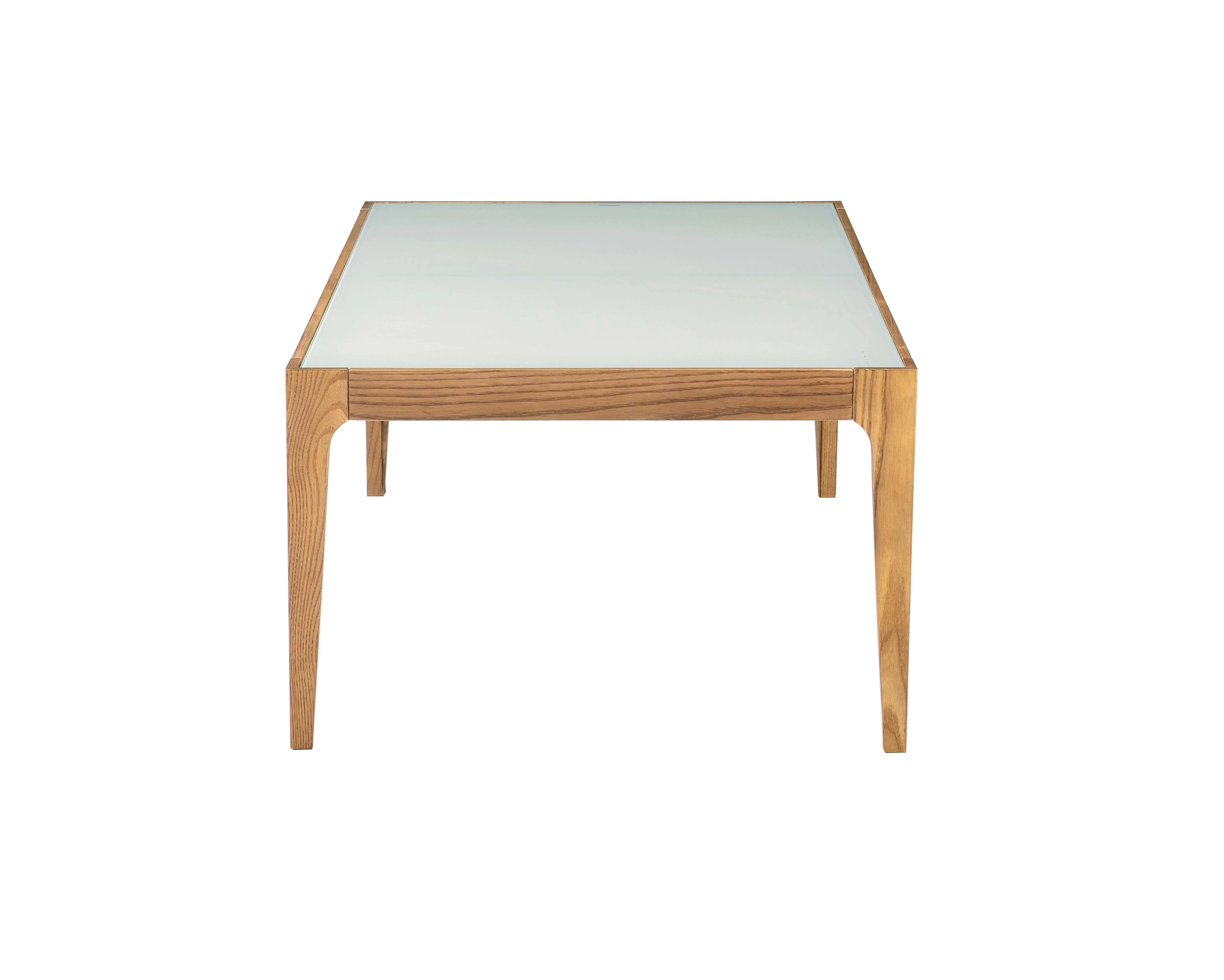 Gwynn - Frosted Glass Top Coffee Table - Natural - Image 5