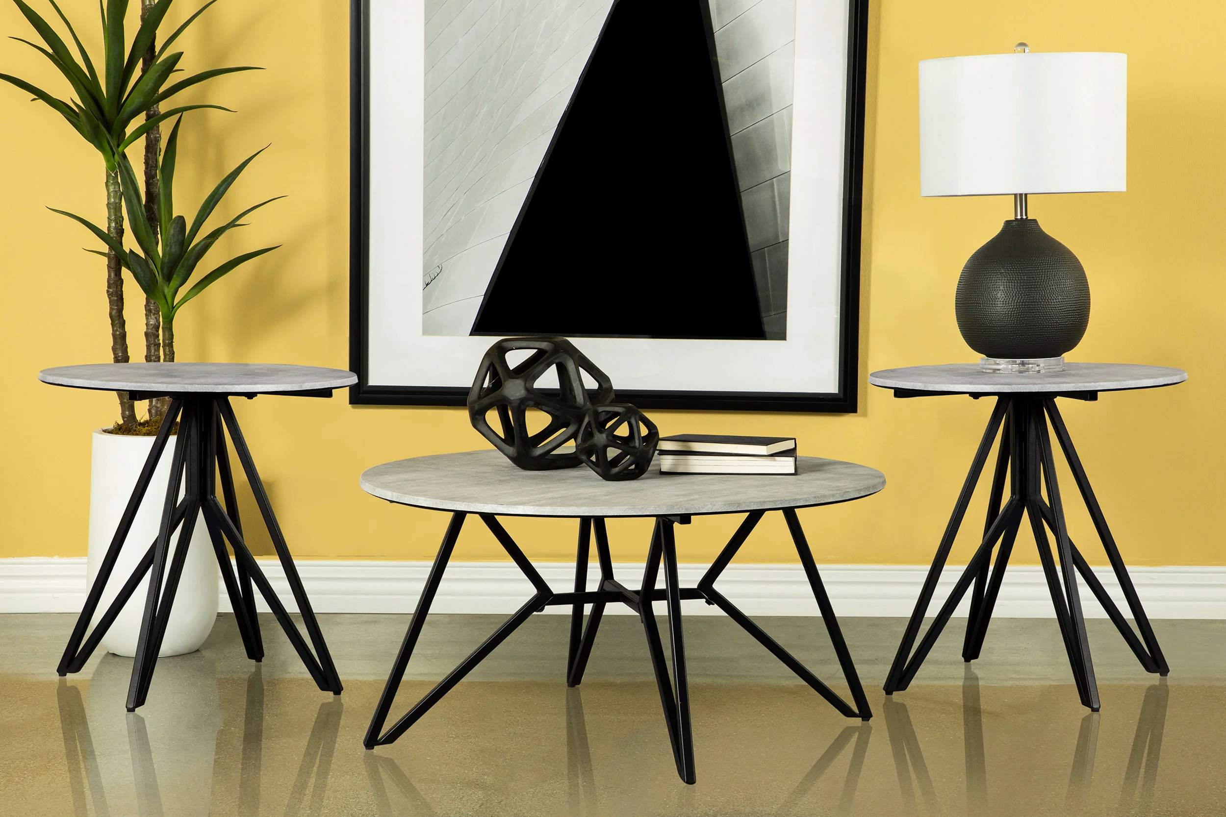 Hadi - Round Smarttop Coffee Table Set - Image 24