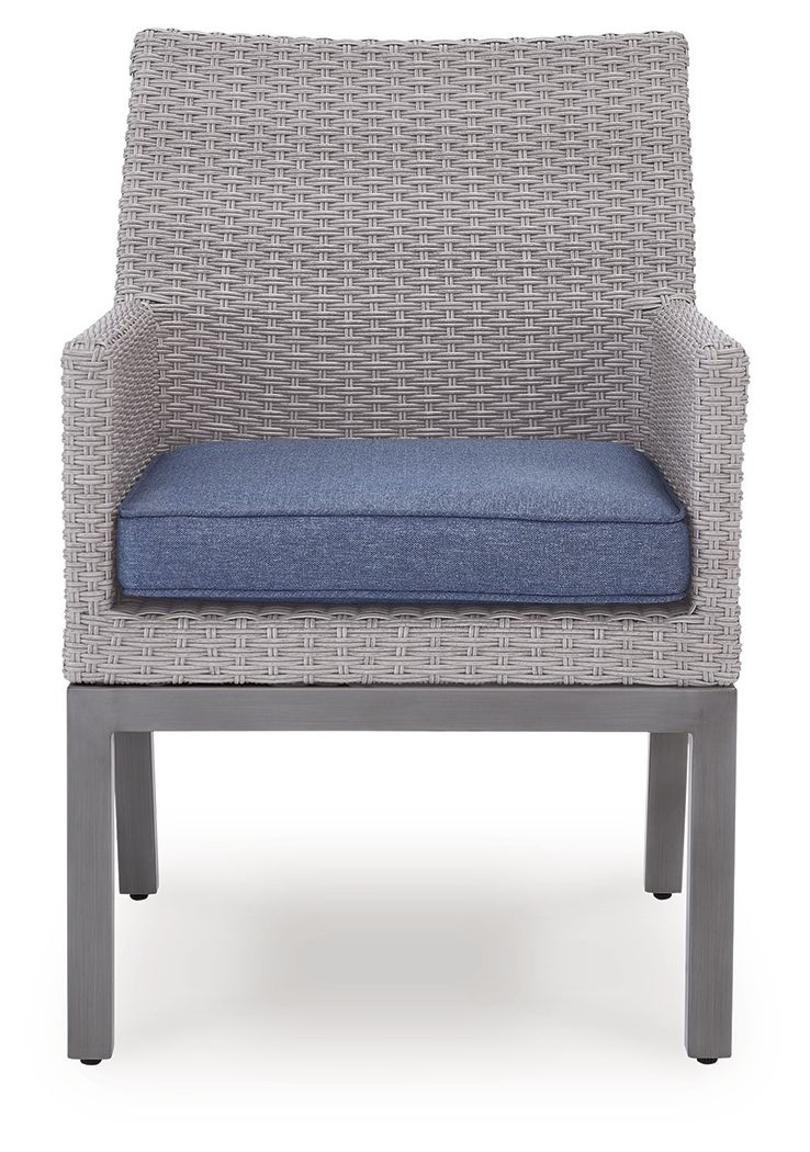 Half Moon Beach - Arm Chair With Cushion (Set of 2) - Blue / Gray - Image 7