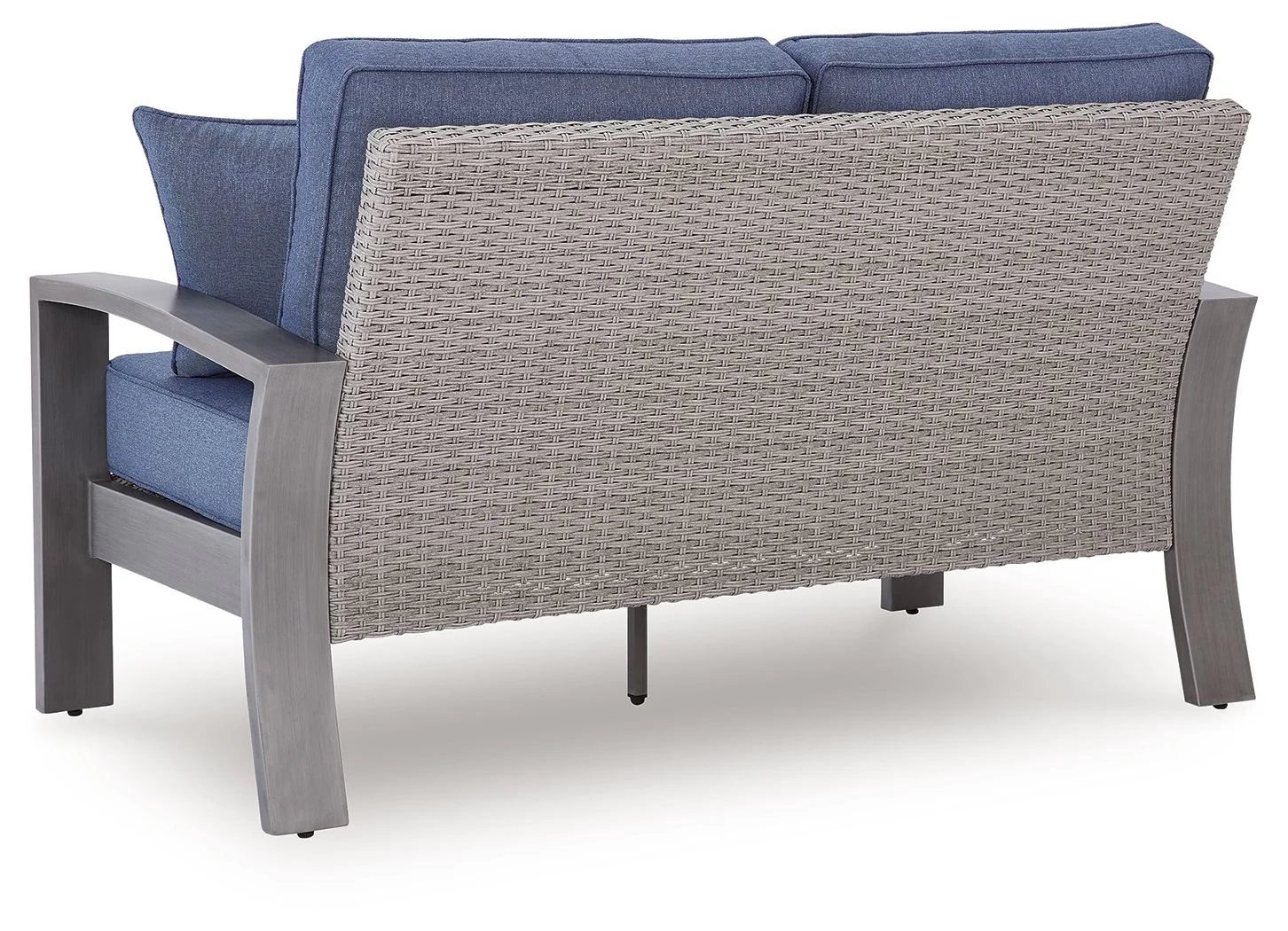 Half Moon Beach - Loveseat With Cushion - Blue / Gray - Image 4