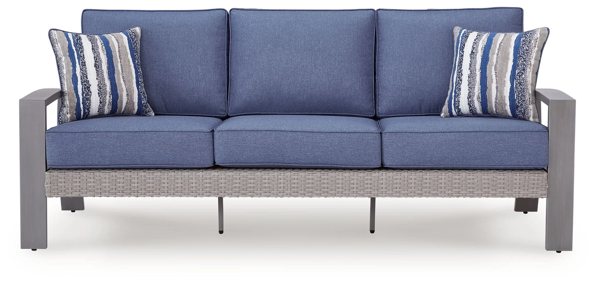 Half Moon Beach - Sofa With Cushion - Blue / Gray - Image 4