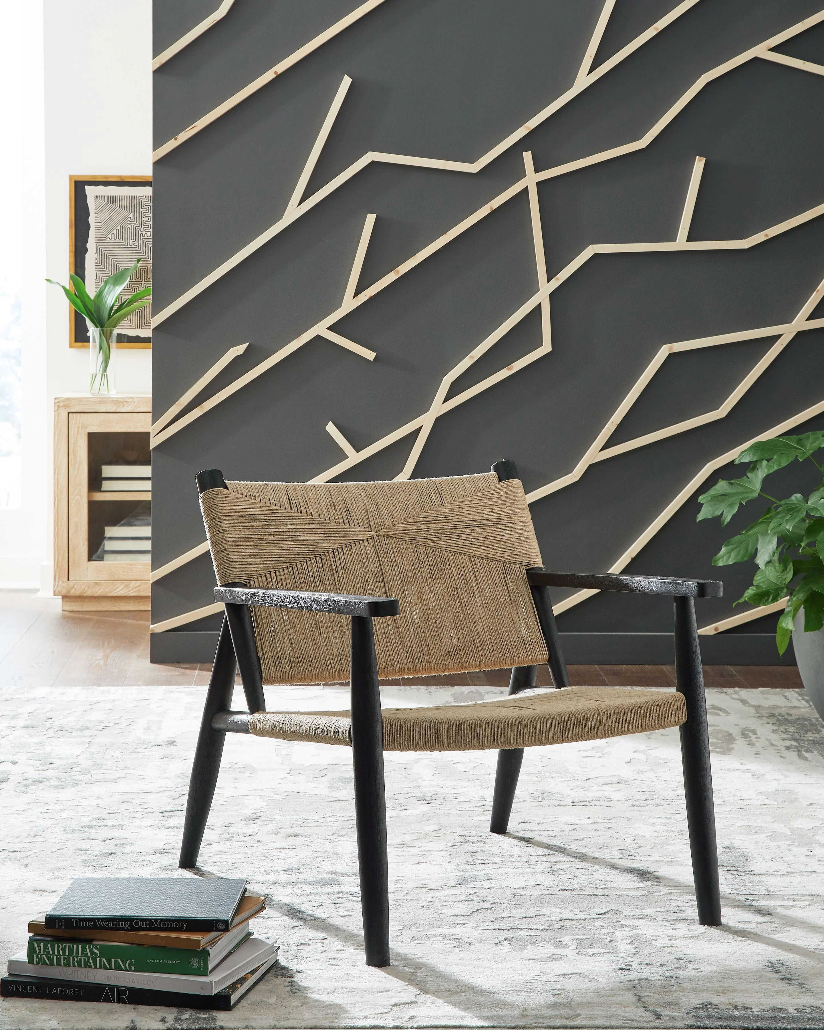 Halfmore - Accent Chair - Black / Natural - Image 6