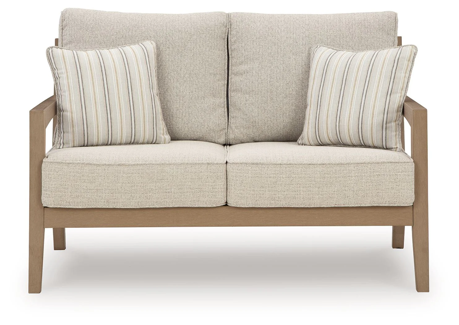 Hallow Creek - Loveseat With Cushion - Driftwood - Image 2