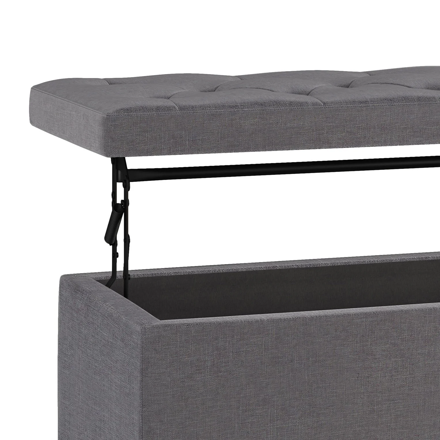 Hamilton - Upholstered Lift Top Rectangular Storage Ottoman - Image 3