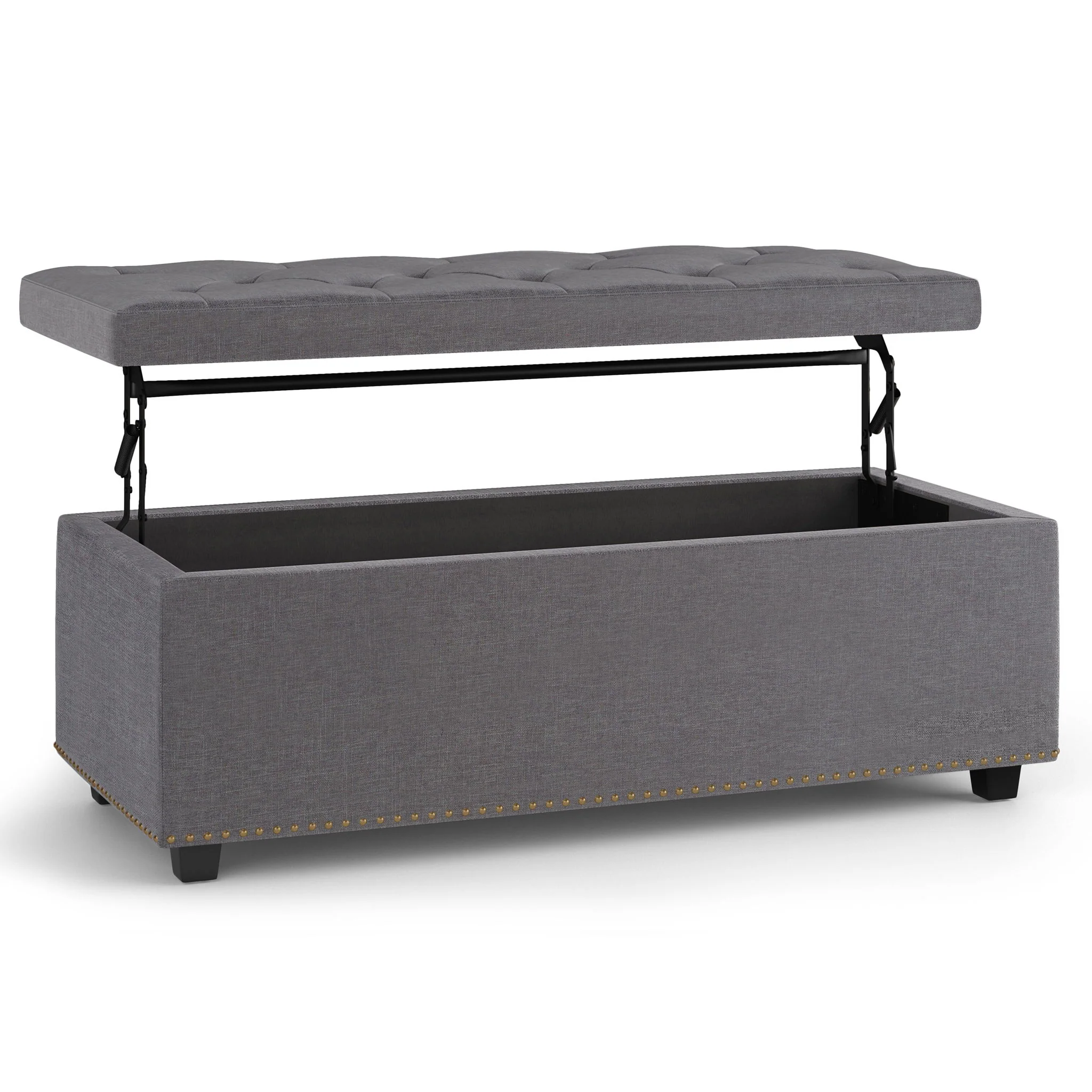Hamilton - Upholstered Lift Top Rectangular Storage Ottoman - Image 7