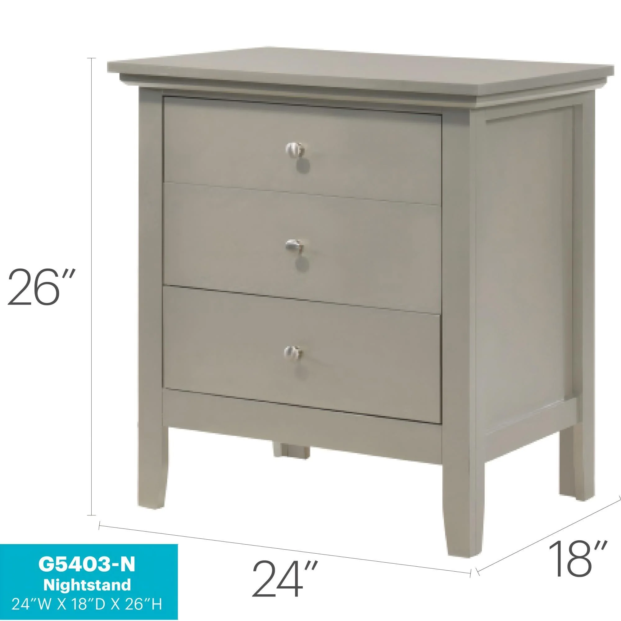 3 Drawer Nightstand & Dove Tailed Drawers - Image 26