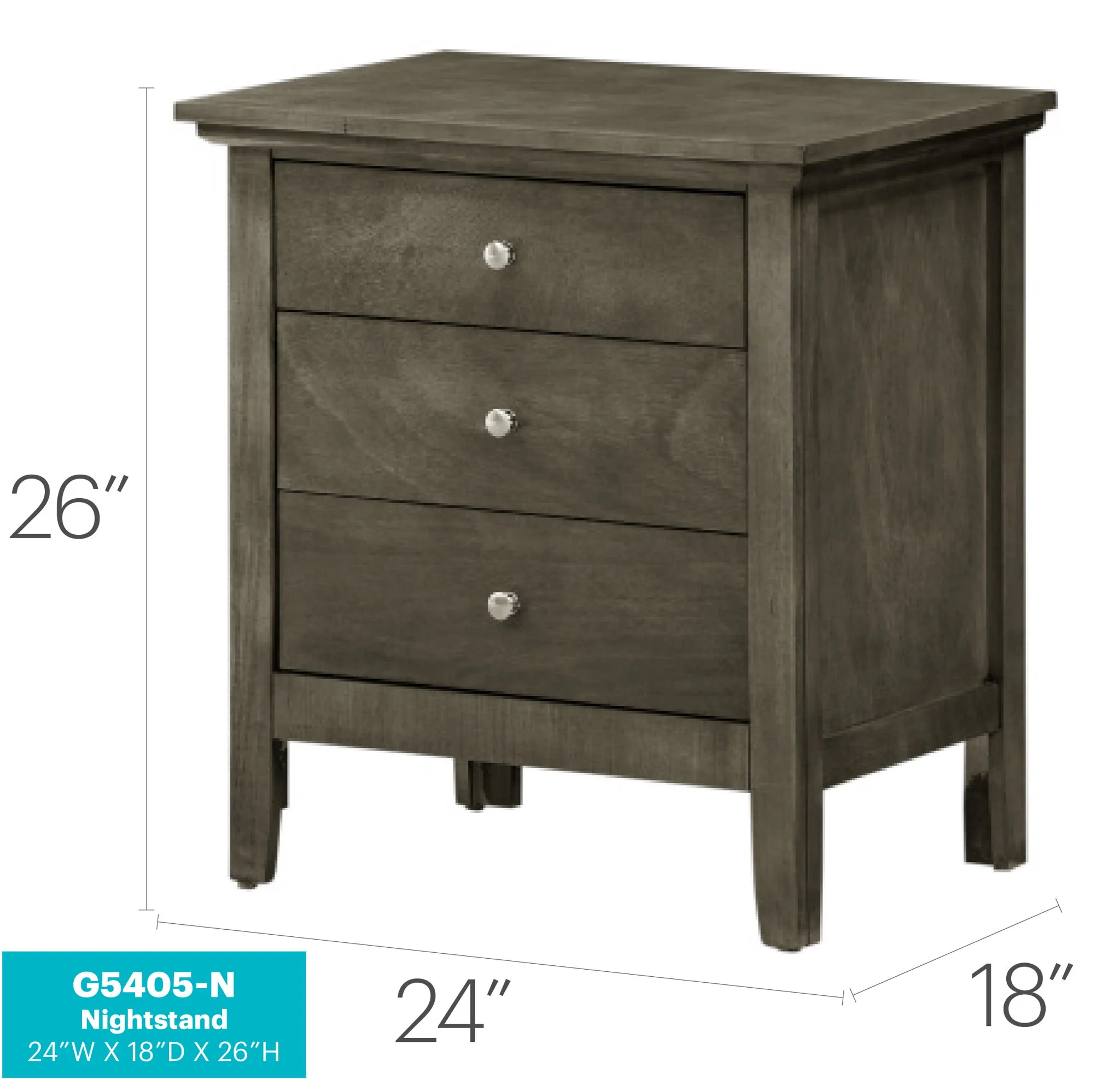 3 Drawer Nightstand & Dove Tailed Drawers - Image 27