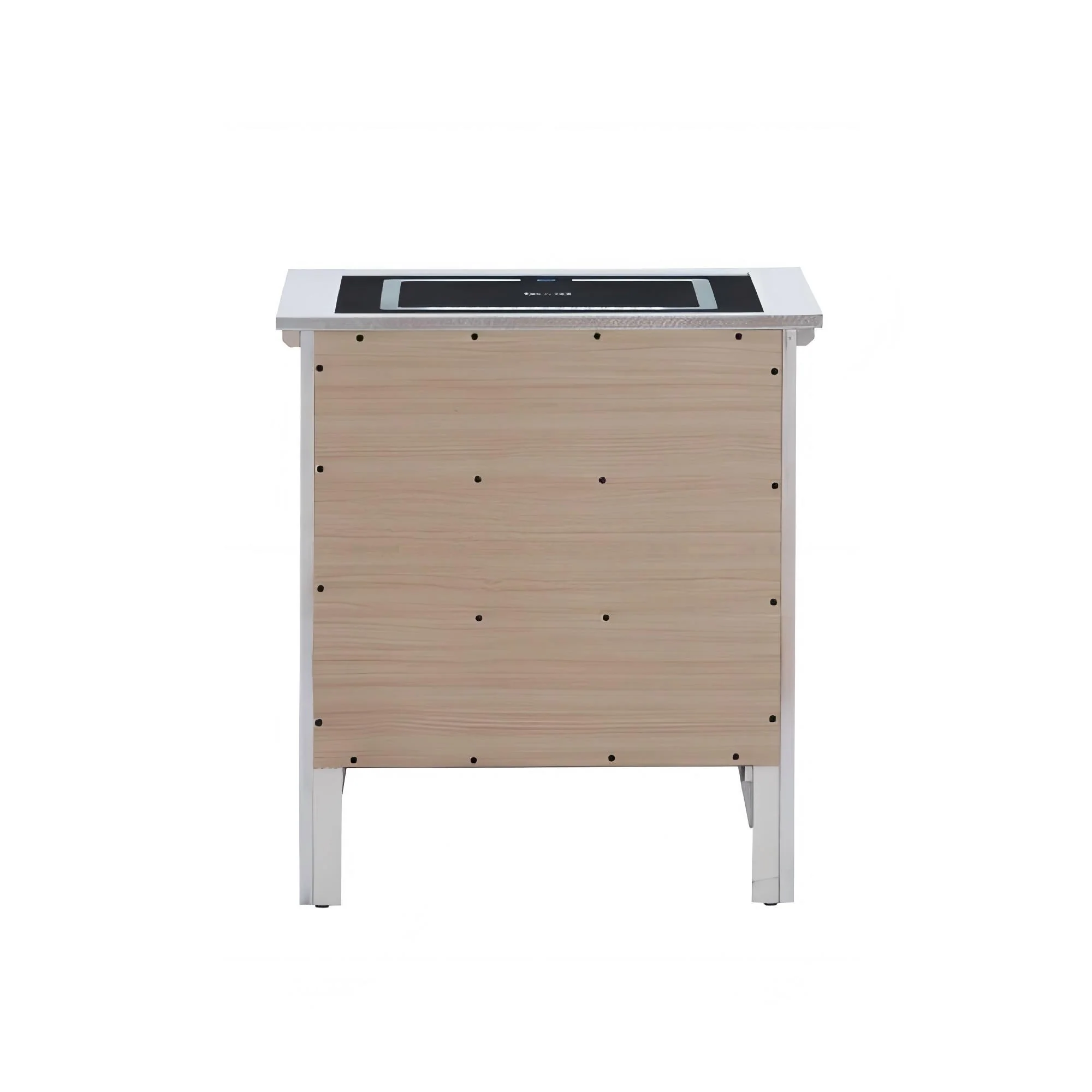 Hammond - Smart 3 Drawer Nightstand With USB Charging And Integrated Speakers - White - Image 6