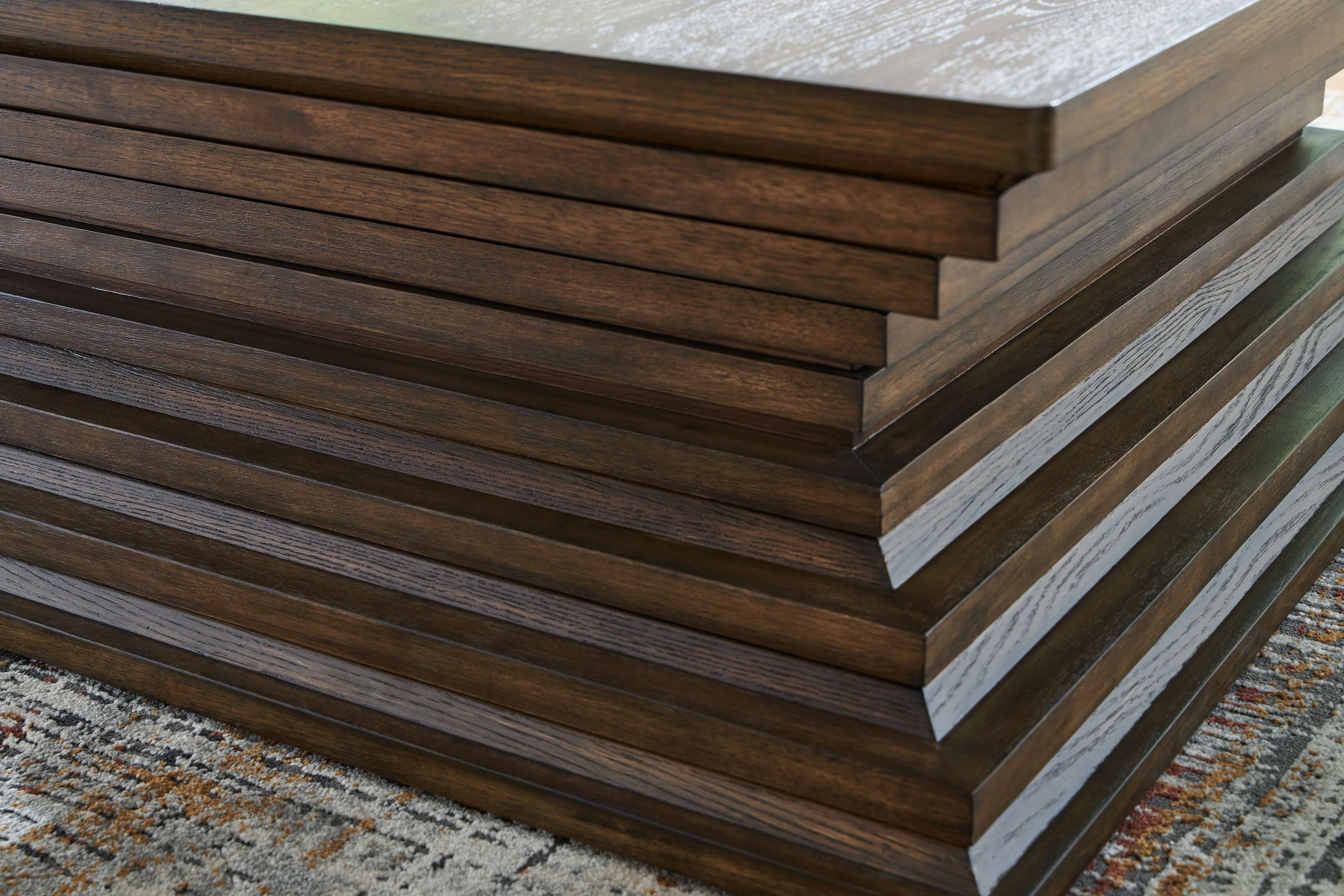 Hannodream - Square Cocktail Table - Warm Brown - Image 4