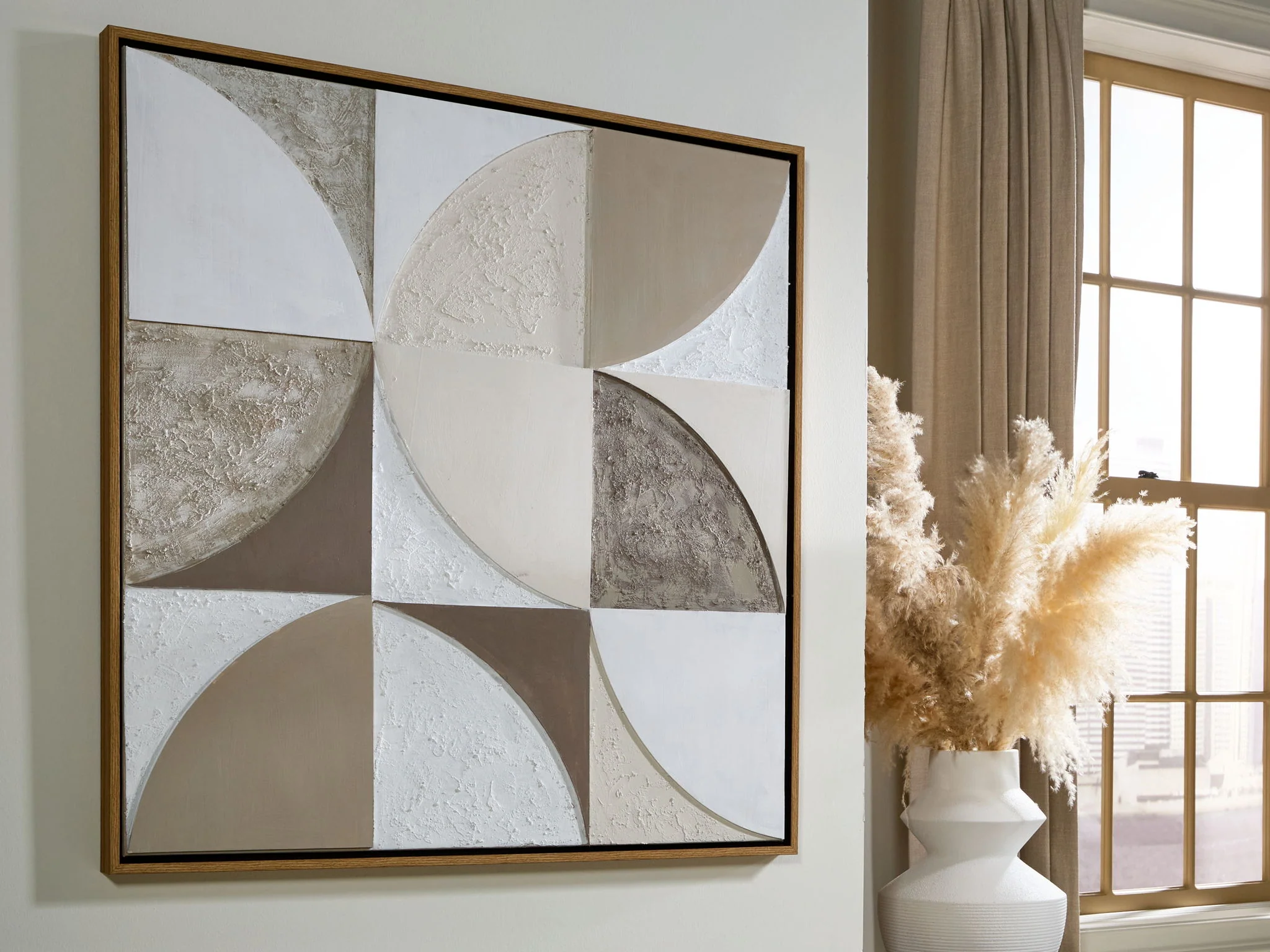 Harelman - Wall Art - Tan / Taupe / White - Image 4
