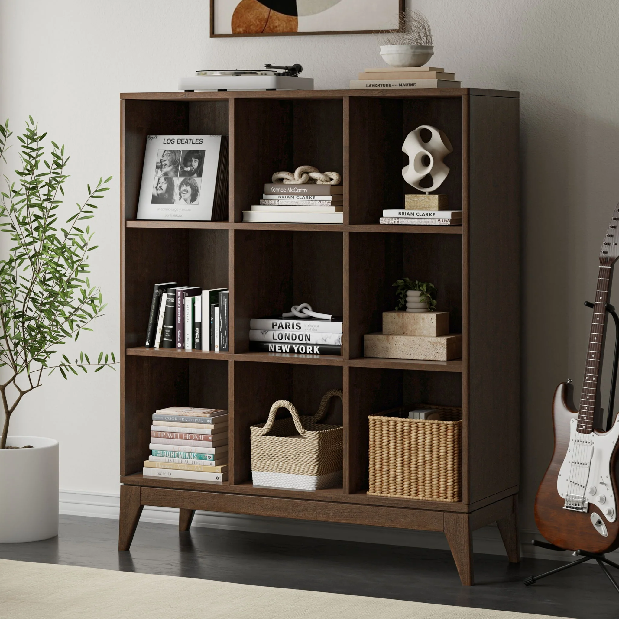 Harper - 9 Cube Storage - Walnut Brown - Image 2