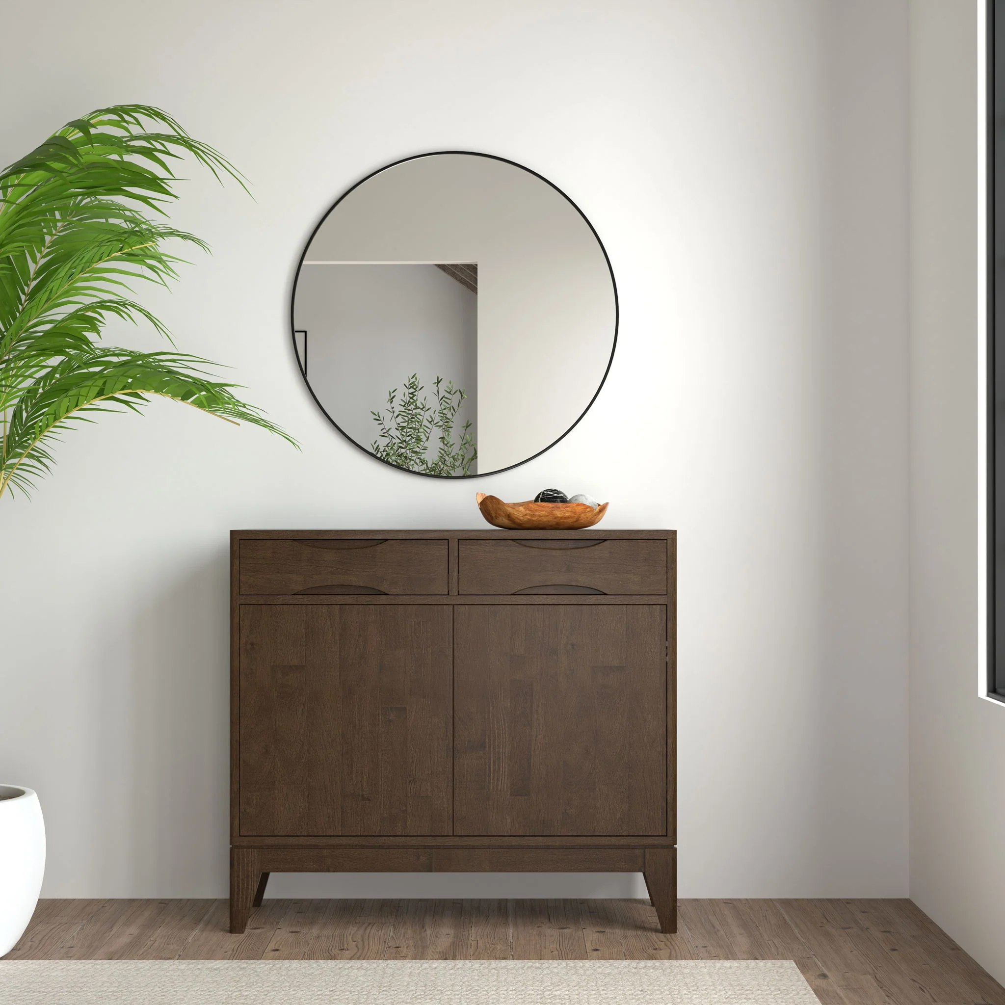Harper - Entryway Storage Cabinet - Walnut Brown - Image 2