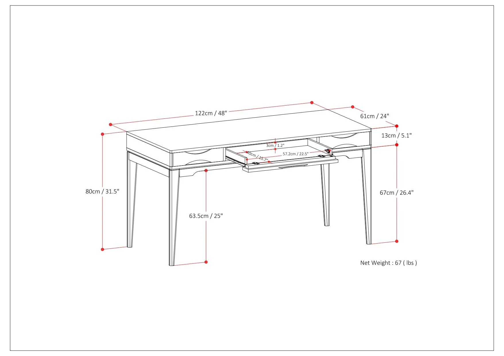 Harper - Handcrafted Desk - Image 28