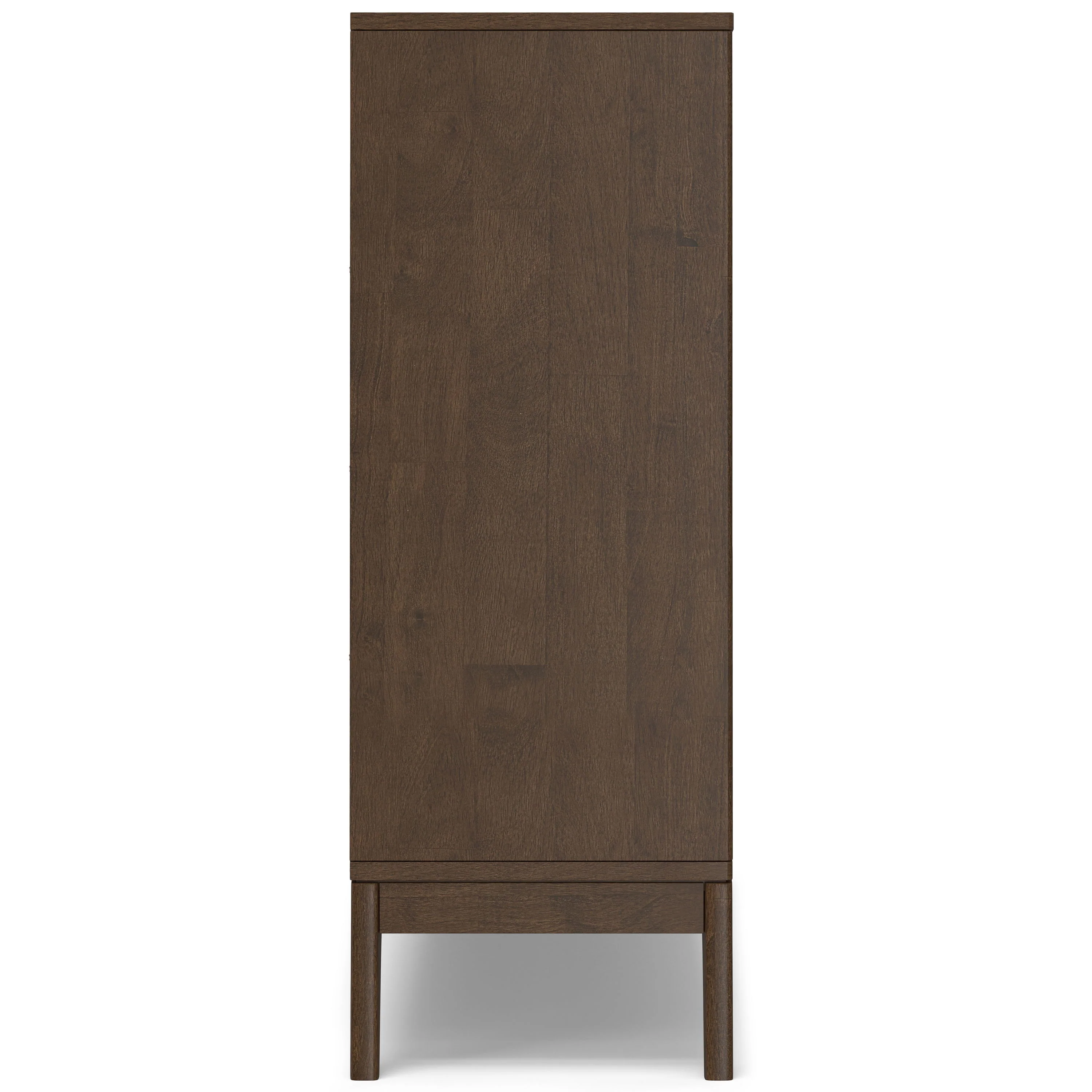 Harper - Low 6 Cube Storage With Drawers - Walnut Brown - Image 9