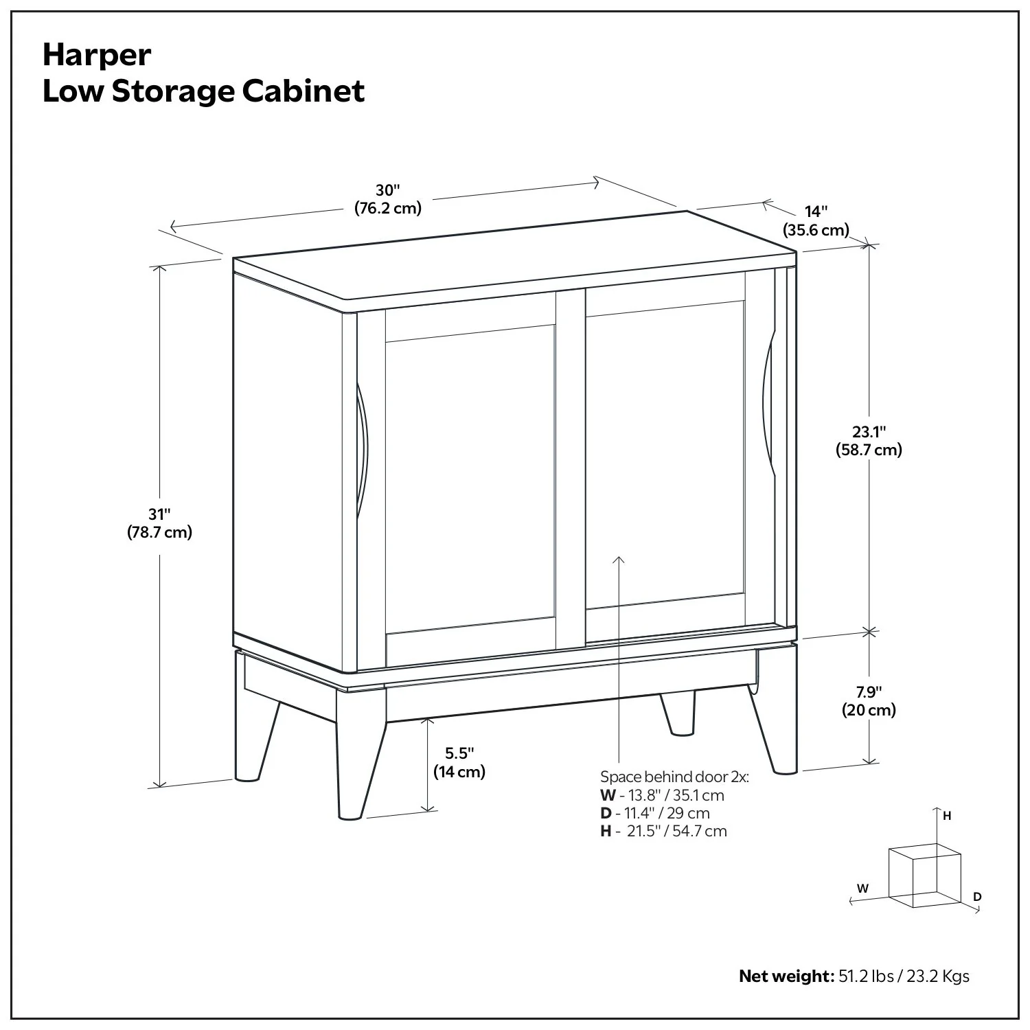 Harper - Low Storage Handcrafted Cabinet - Image 4
