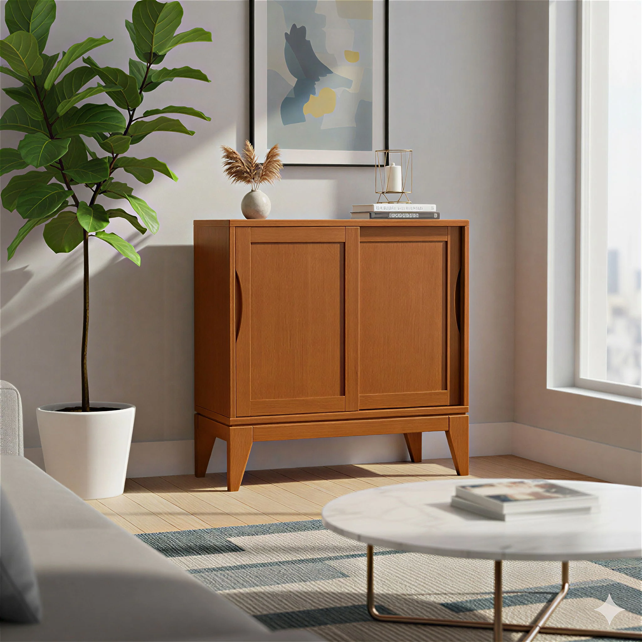 Harper - Low Storage Handcrafted Cabinet - Image 7