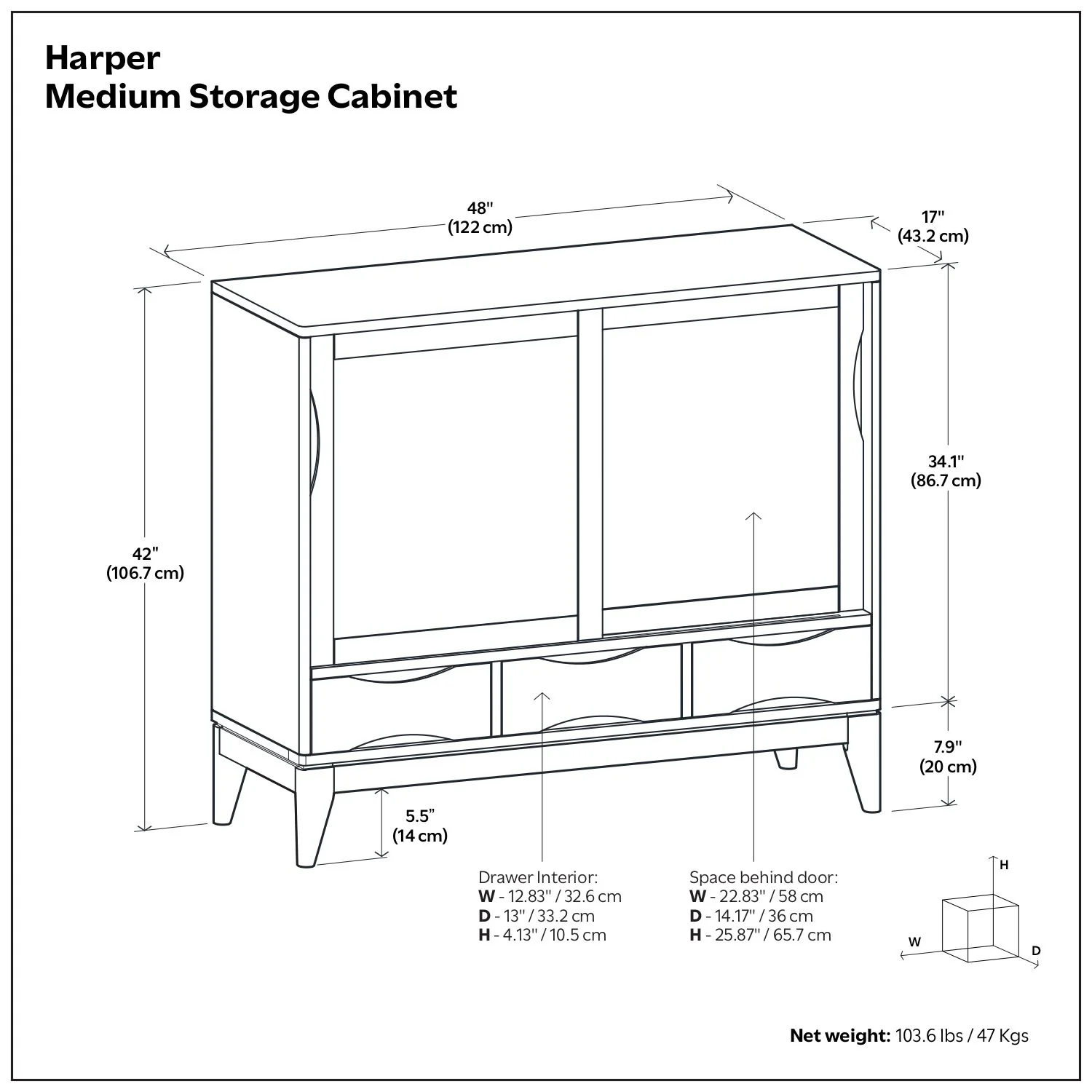 Harper - Storage Cabinet - Black - Image 6