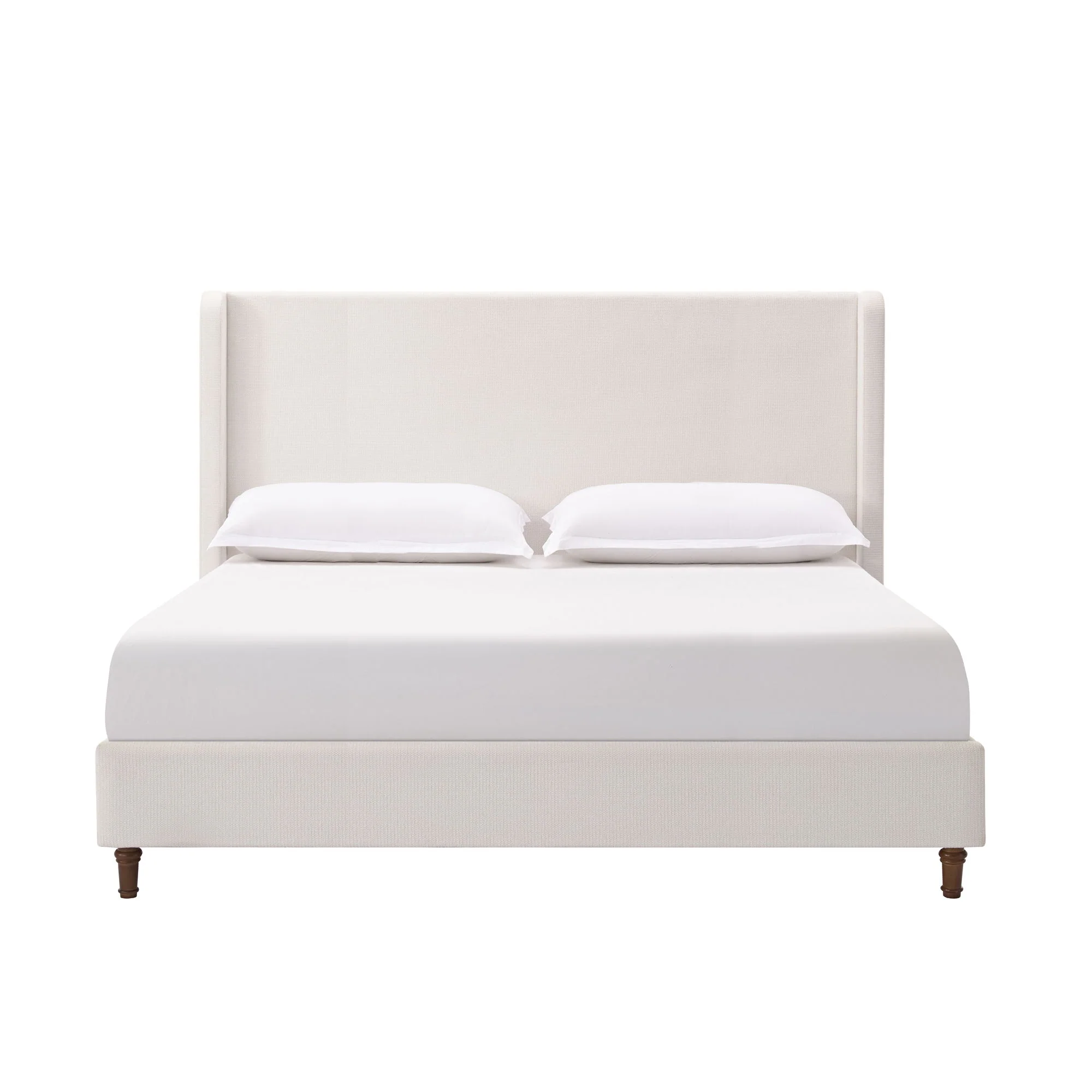 Harper - Tall Headboard Upholstered Bed / High Headboard / Elegant Simplicity / No Box Spring Needed - Image 3