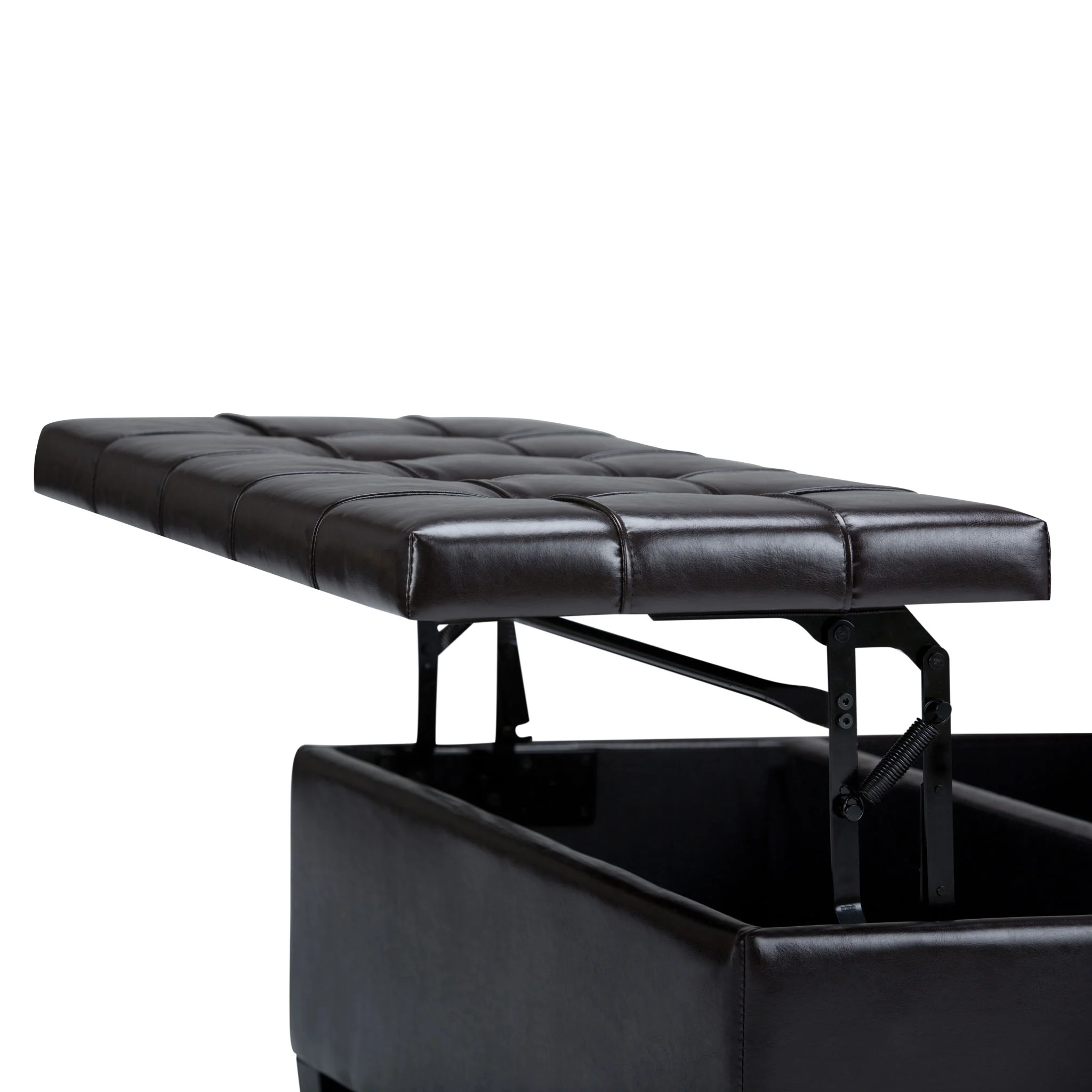 Harrison - Coffee Table Storage Ottoman - Tanners Brown - Image 9