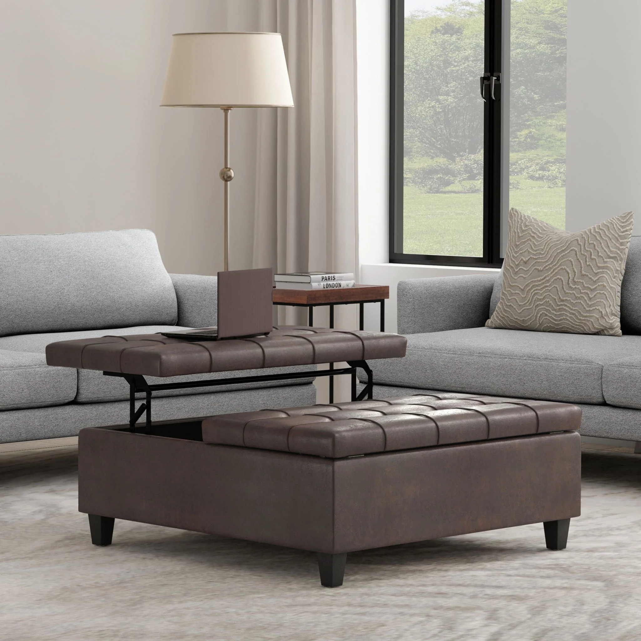 Harrison - Large Coffee Table Storage Ottoman - Image 16