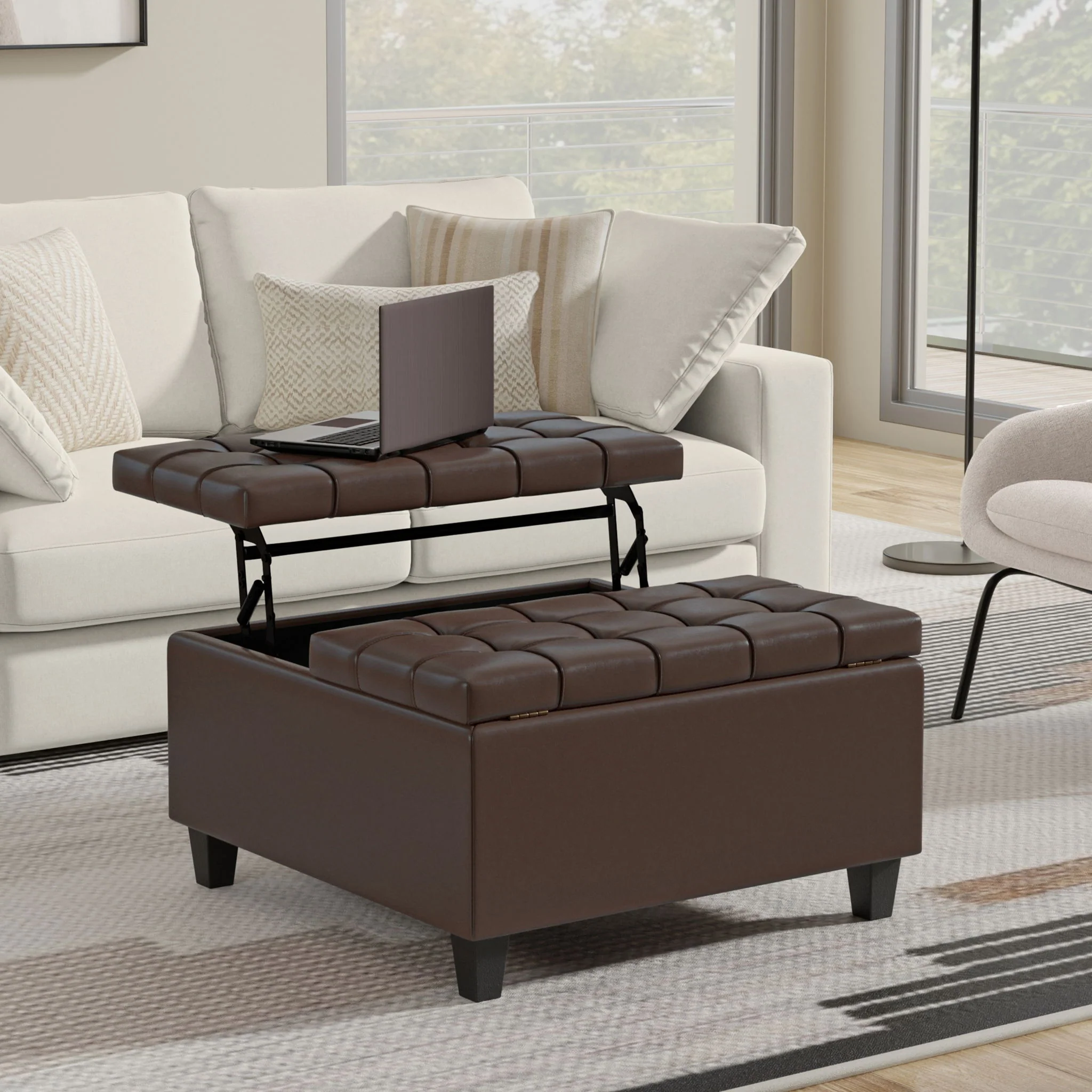 Harrison - Large Coffee Table Storage Ottoman - Image 27
