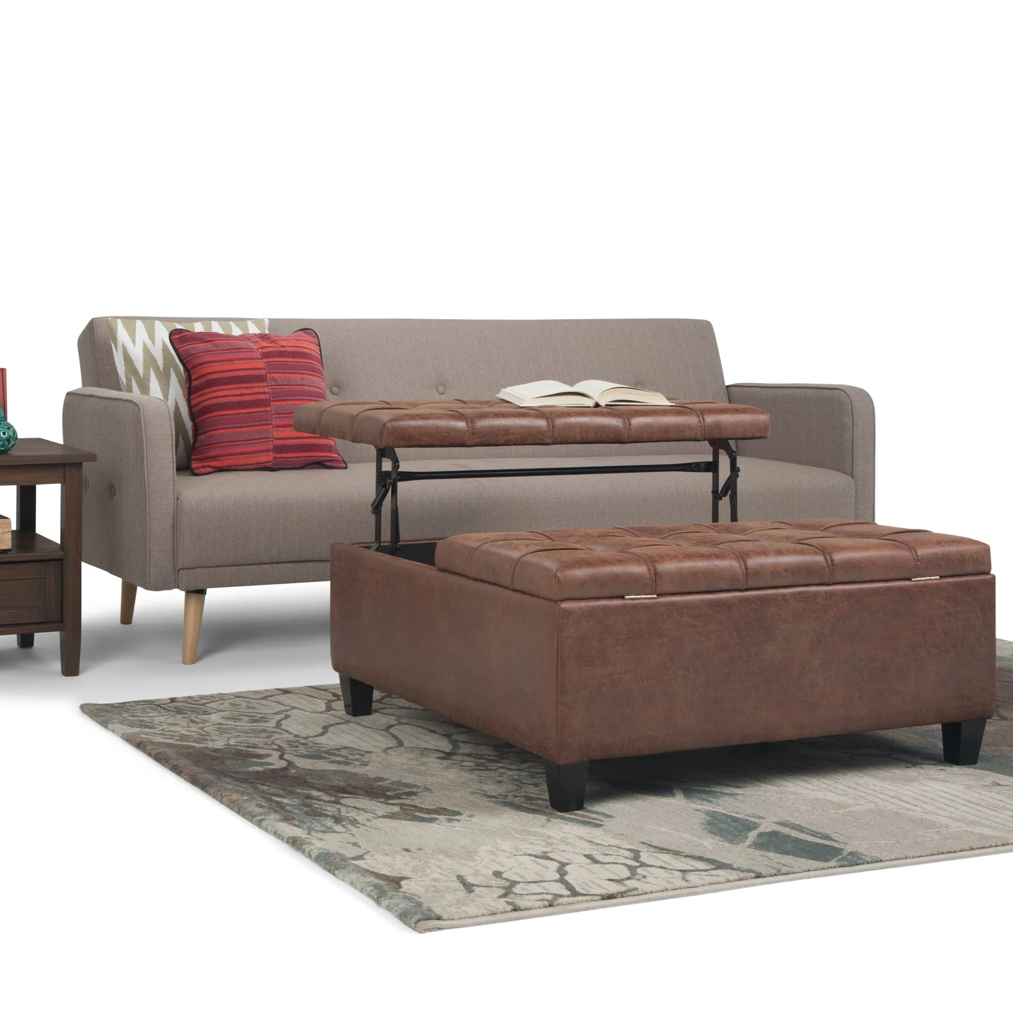 Harrison - Upholstered Coffee Table Storage Ottoman - Image 136
