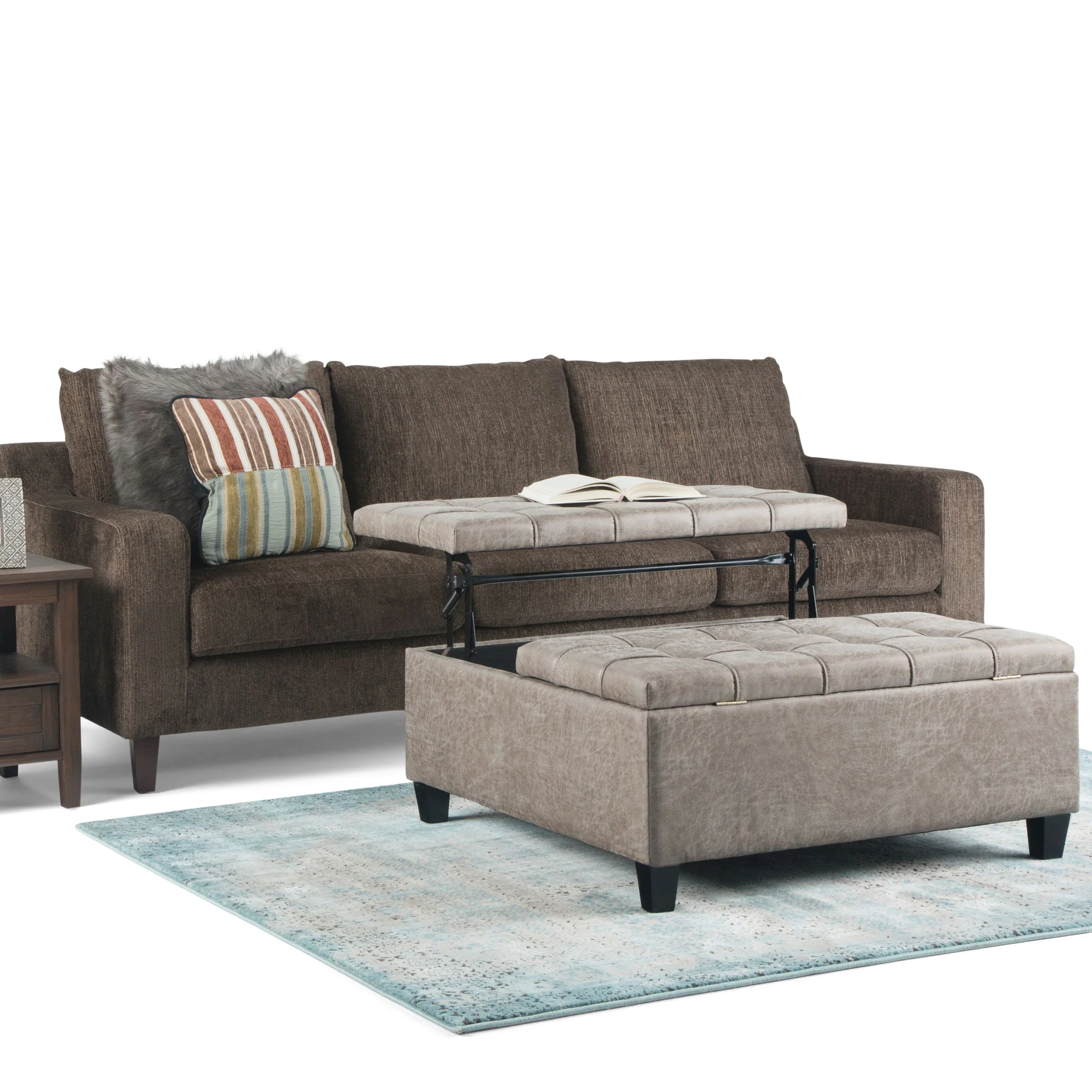 Harrison - Upholstered Coffee Table Storage Ottoman - Image 41
