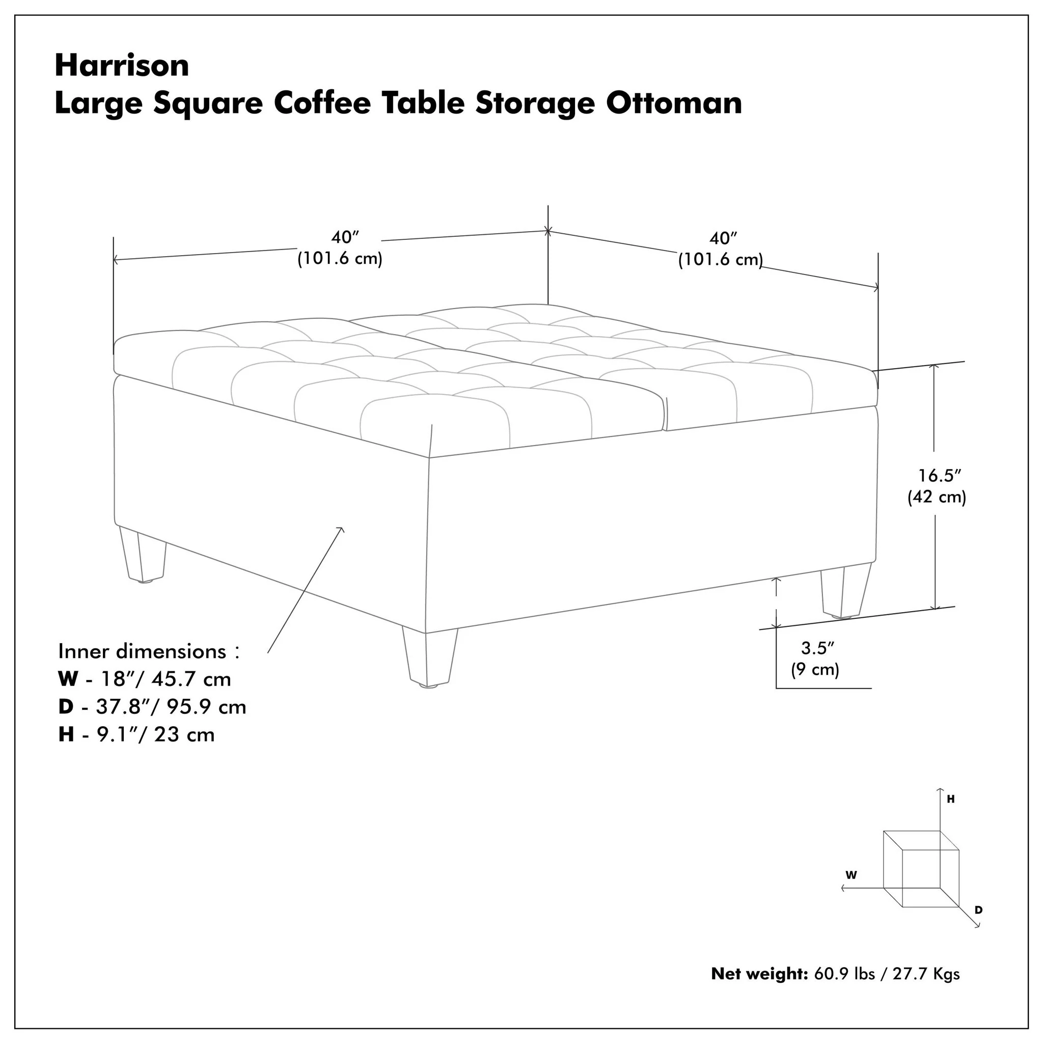Harrison - Upholstered Coffee Table Storage Ottoman - Image 48