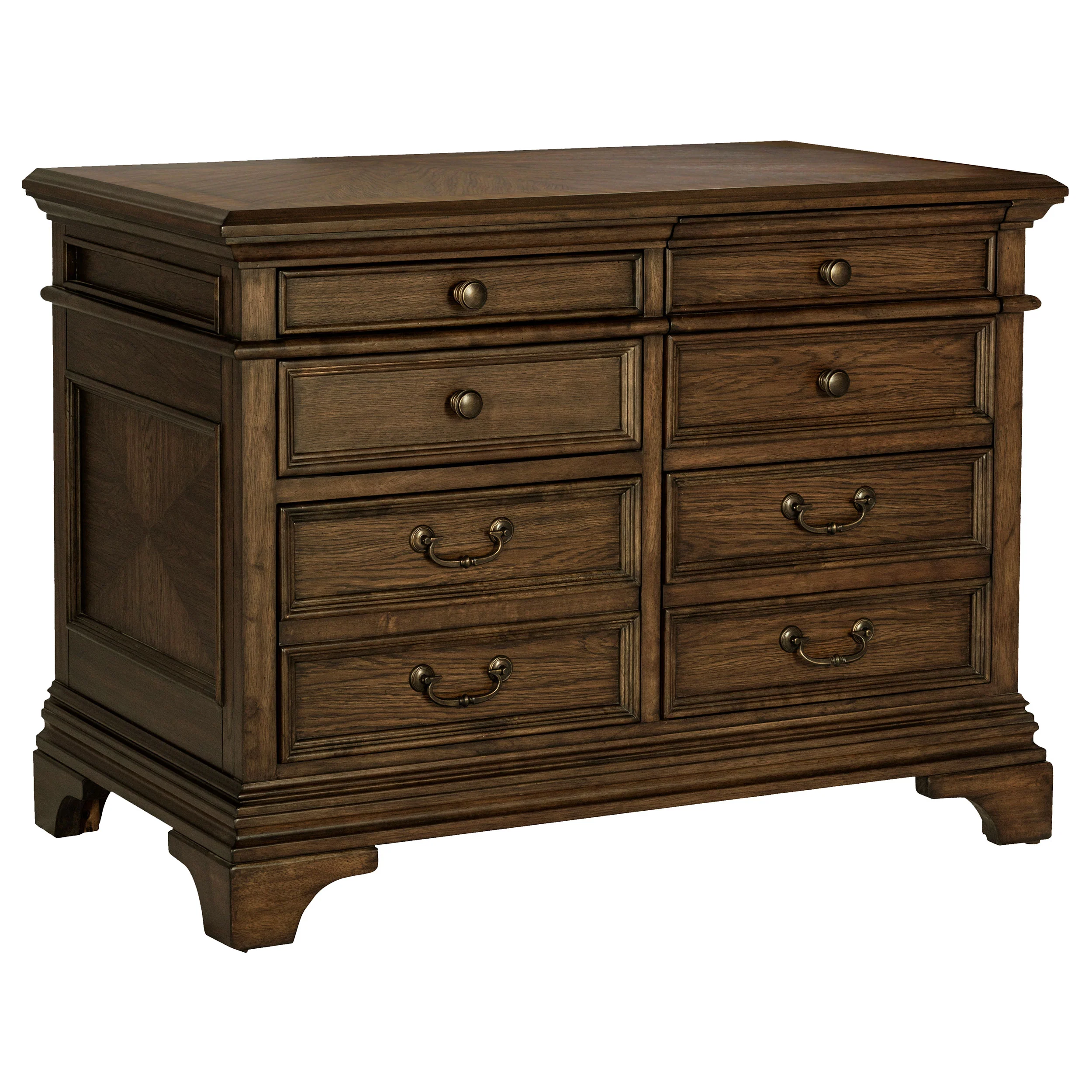 Hartshill - 5-Drawer Home Office File Cabinet - Burnished Oak - Image 11