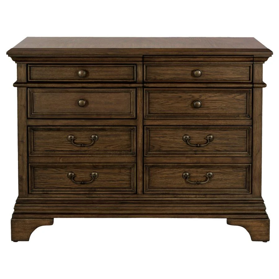 Hartshill - 5-Drawer Home Office File Cabinet - Burnished Oak - Image 4