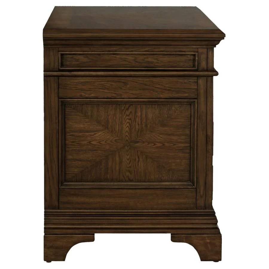 Hartshill - 5-Drawer Home Office File Cabinet - Burnished Oak - Image 8