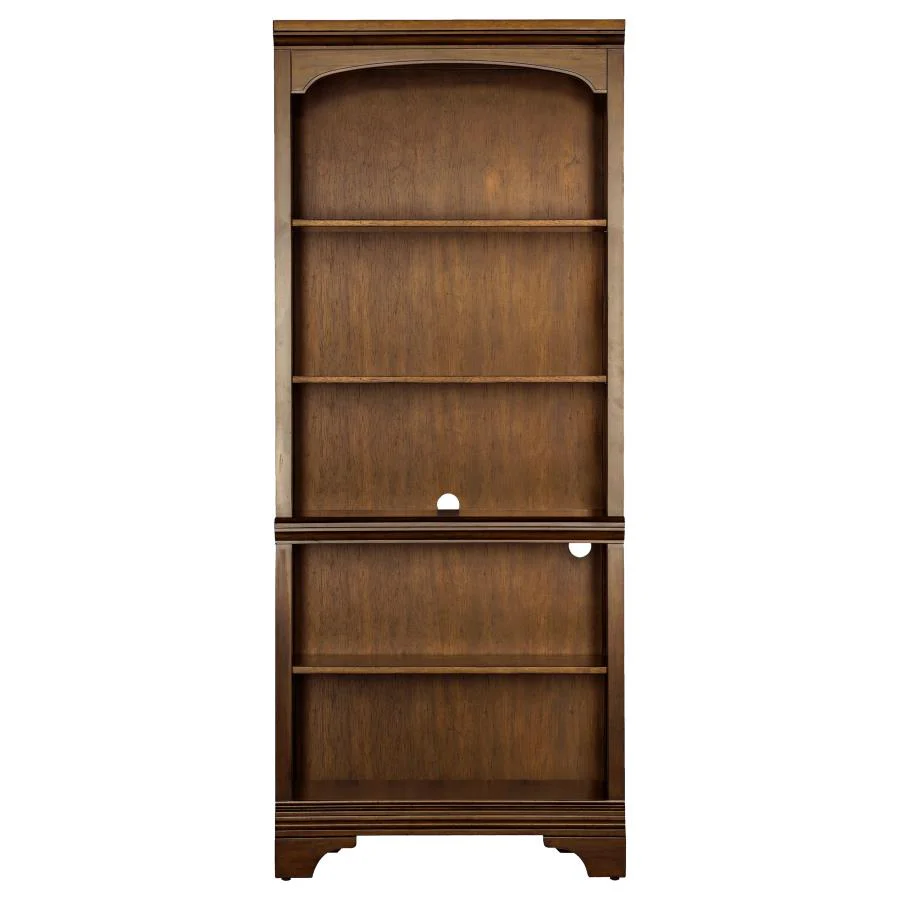 Hartshill - 5-Shelf Bookcase - Burnished Oak - Image 3