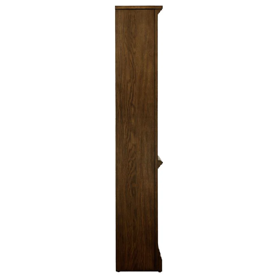 Hartshill - 5-Shelf Bookcase - Burnished Oak - Image 7