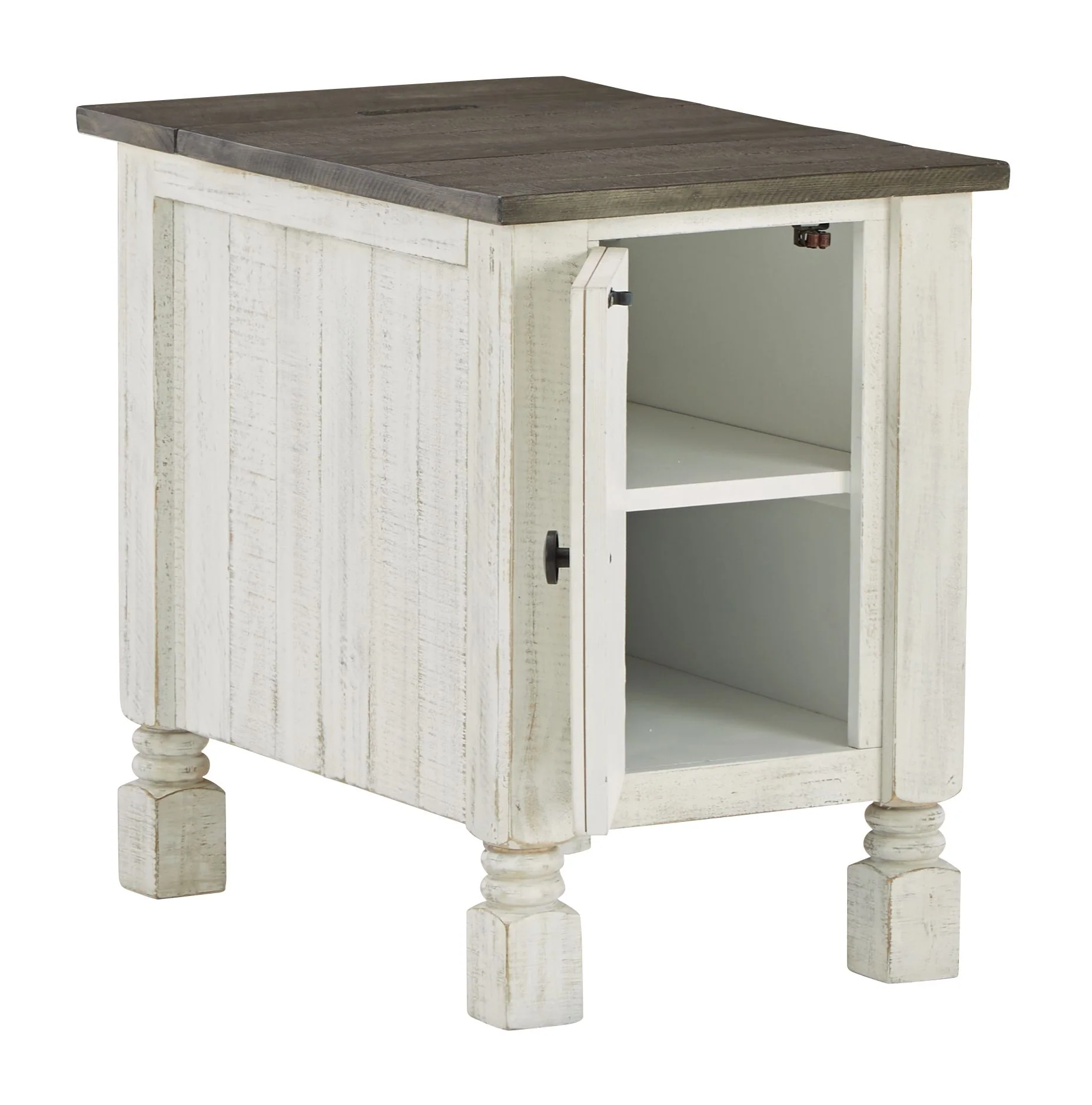 Havalance - Chair Side End Table - White / Gray - Image 4