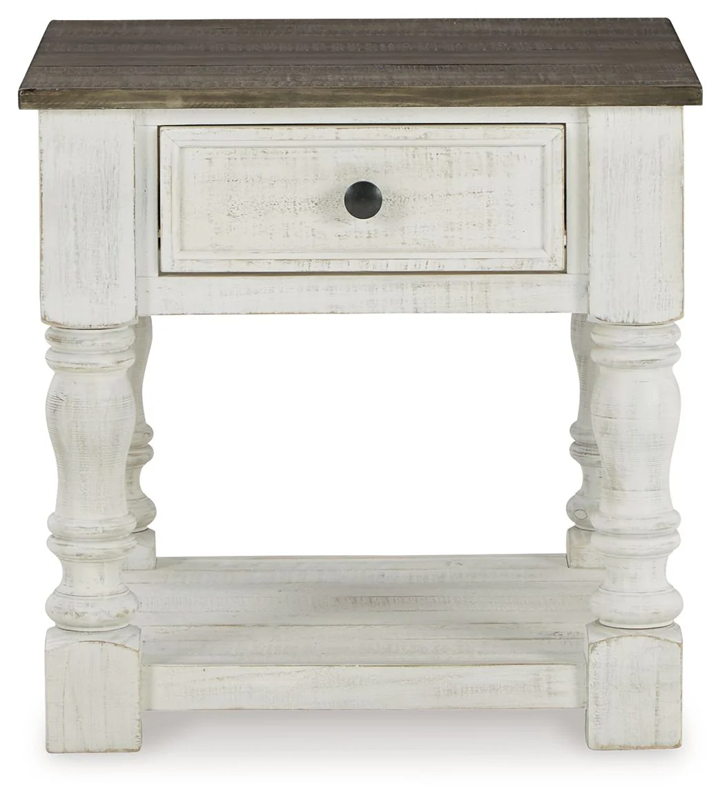 Havalance - Square End Table - White / Gray - Image 4