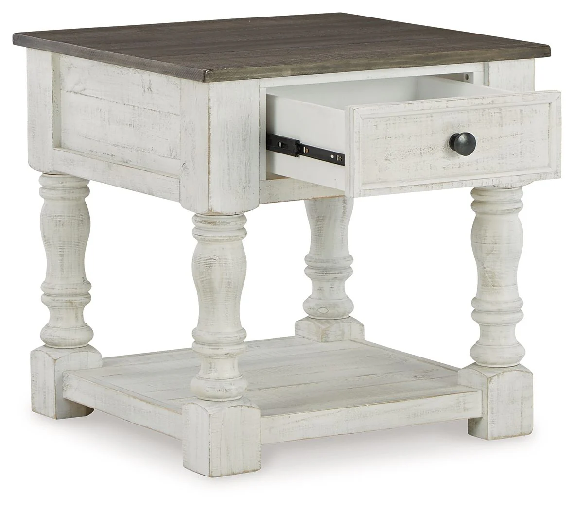 Havalance - Square End Table - White / Gray - Image 5