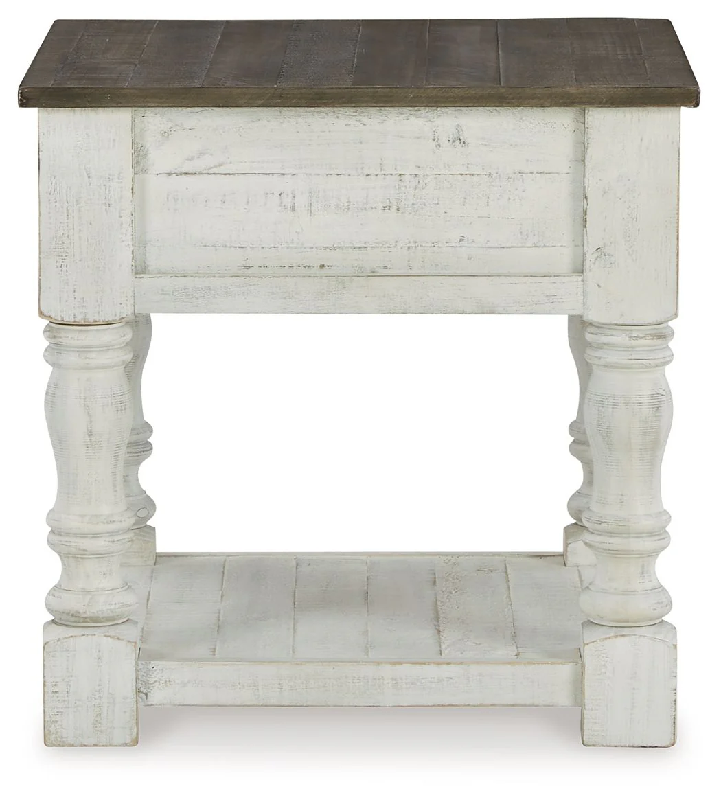 Havalance - Square End Table - White / Gray - Image 7