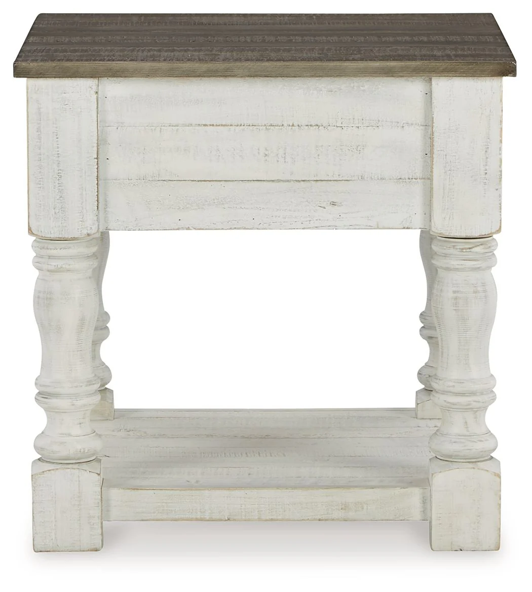 Havalance - Square End Table - White / Gray - Image 8
