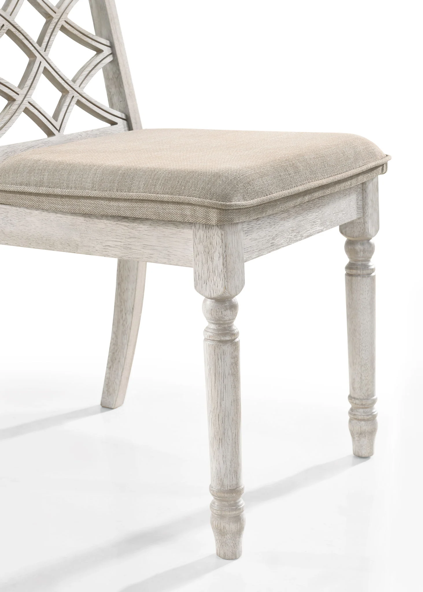 Havanna - Wide Chair With Cushion (Set of 2) - Off White - Image 8