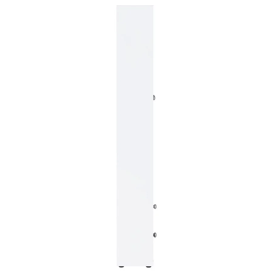 Hawthorne - 4-Shelf Glass Door Tall Cabinet With Drawers - Image 25