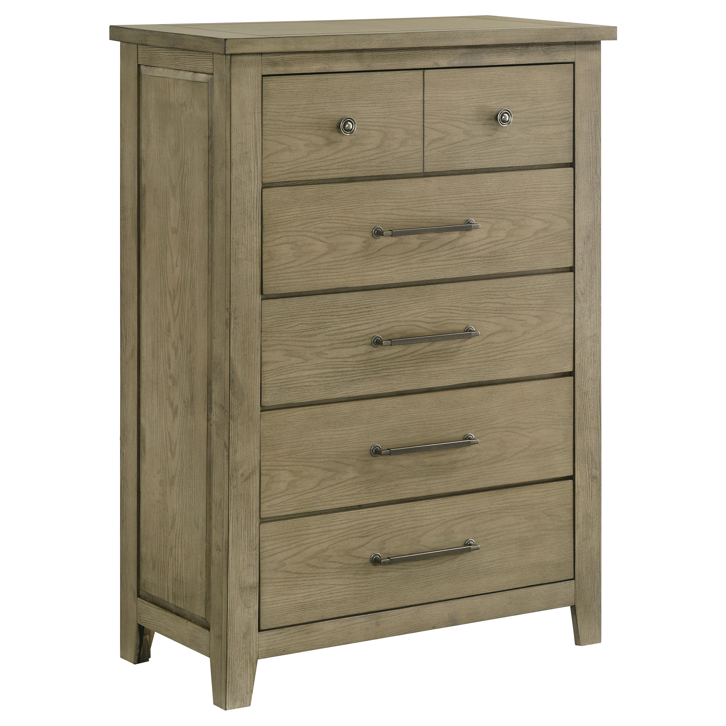 Hazlewood - 5-Drawer Bedroom Chest Of Drawers - Vineyard Oak - Image 15