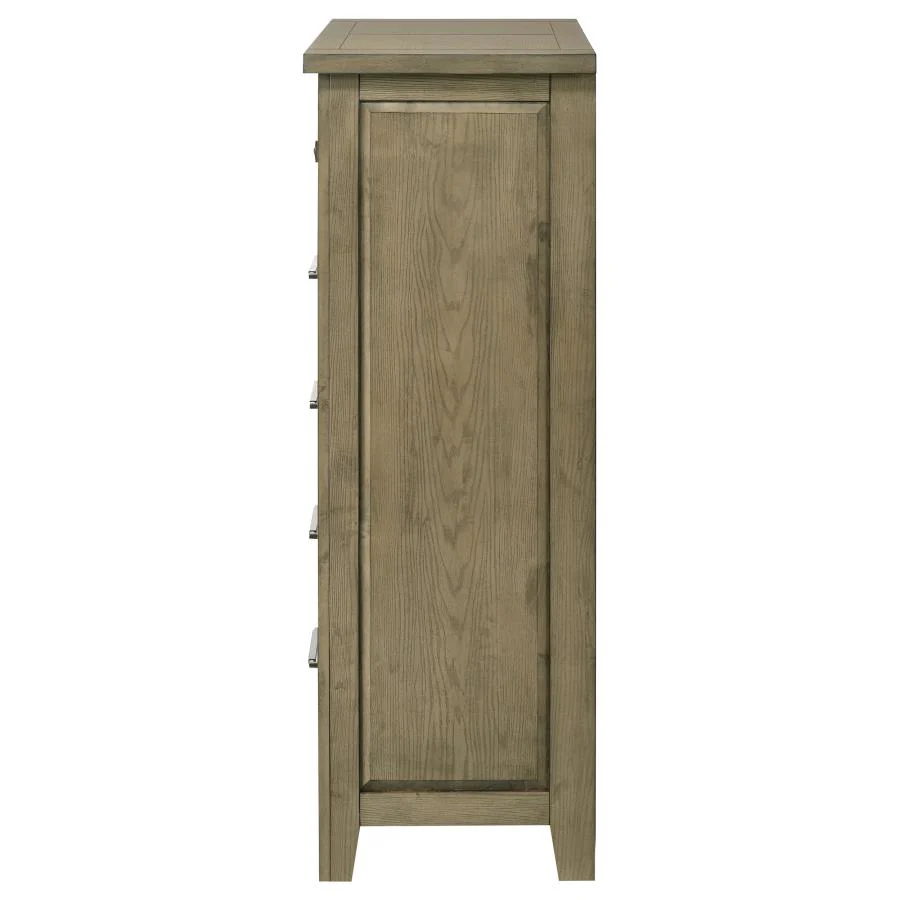 Hazlewood - 5-Drawer Bedroom Chest Of Drawers - Vineyard Oak - Image 5