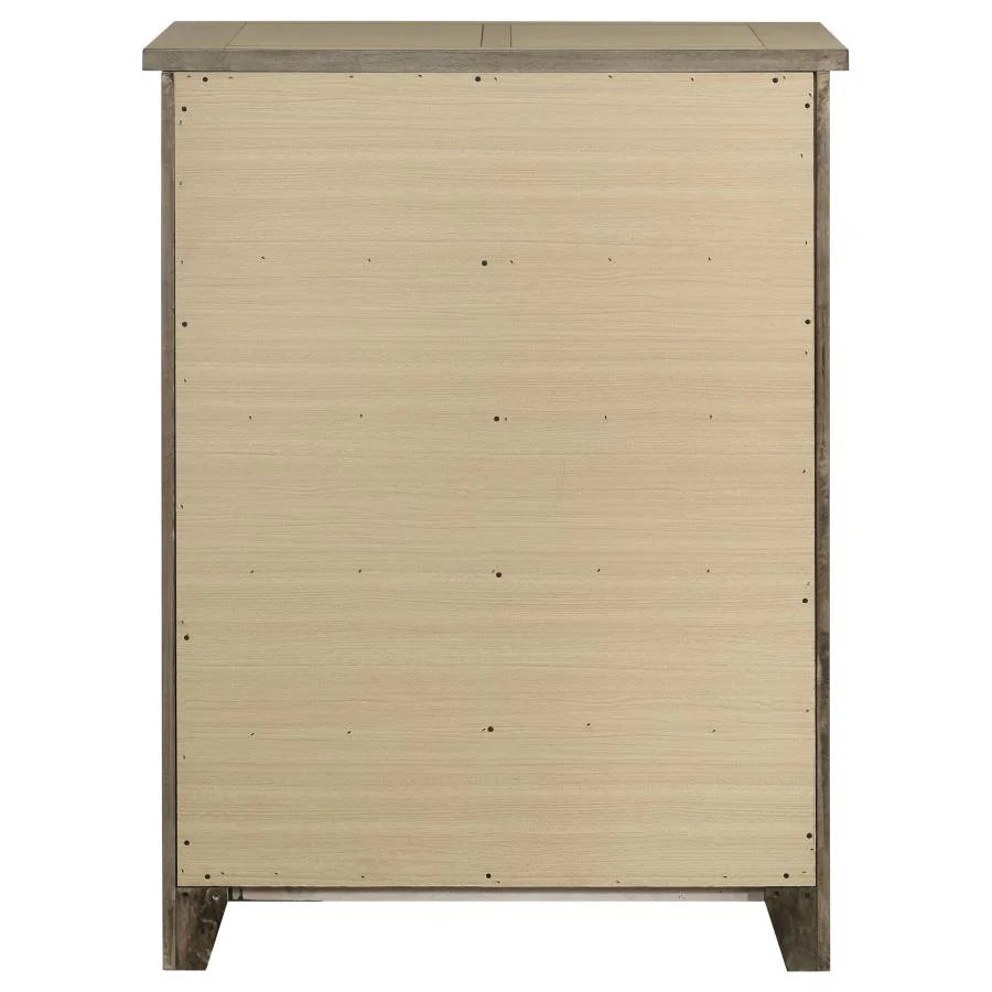 Hazlewood - 5-Drawer Bedroom Chest Of Drawers - Vineyard Oak - Image 7