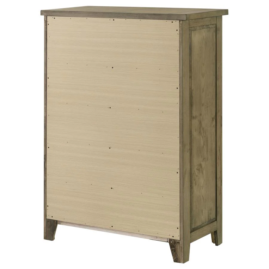 Hazlewood - 5-Drawer Bedroom Chest Of Drawers - Vineyard Oak - Image 8
