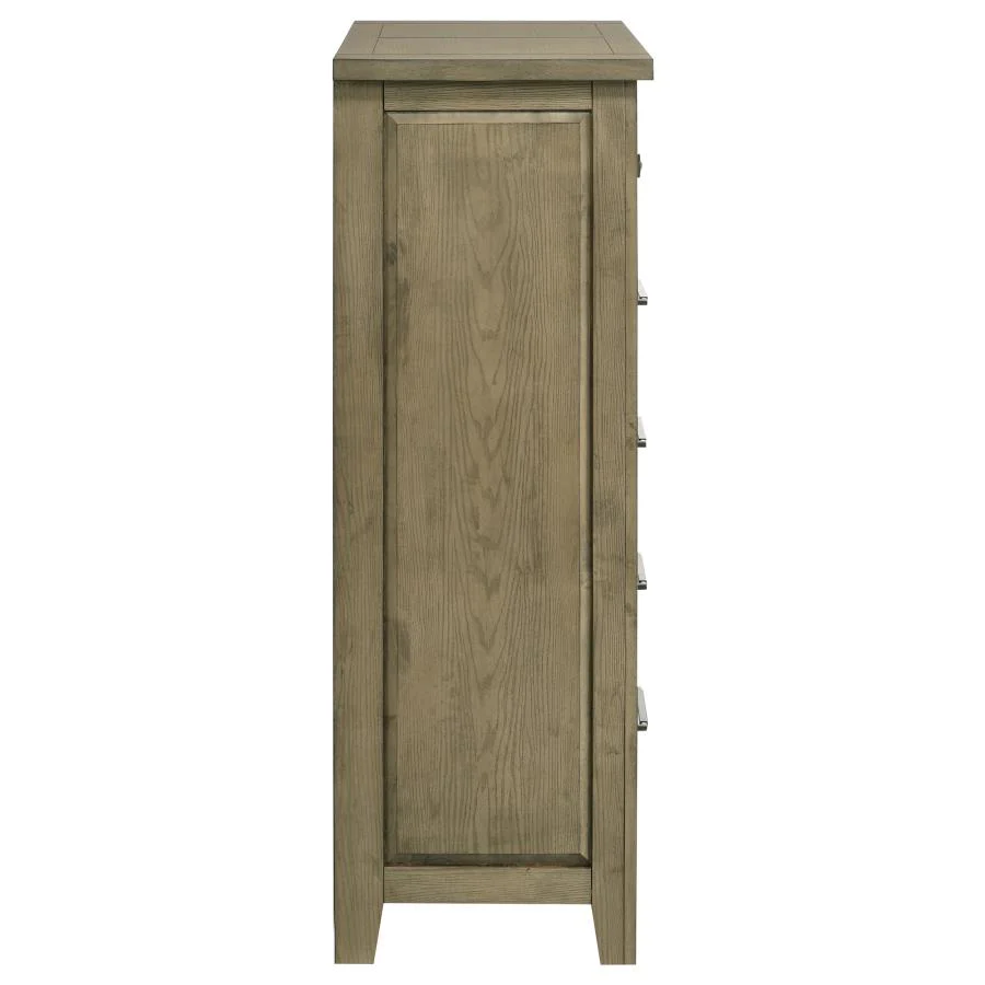 Hazlewood - 5-Drawer Bedroom Chest Of Drawers - Vineyard Oak - Image 9