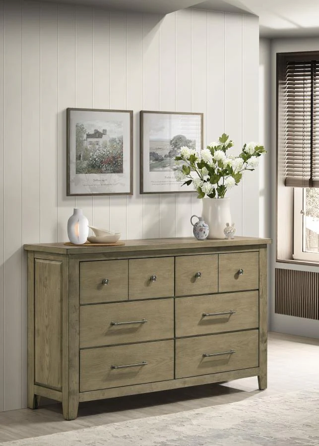 Hazlewood - 6-Drawer Bedroom Dresser Cabinet - Image 4