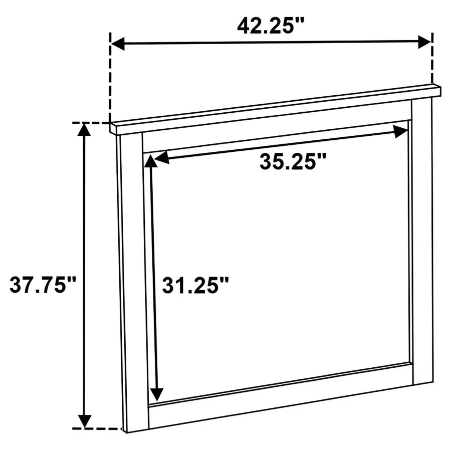 Hazlewood - Dresser Mirror - Vineyard Oak - Image 5