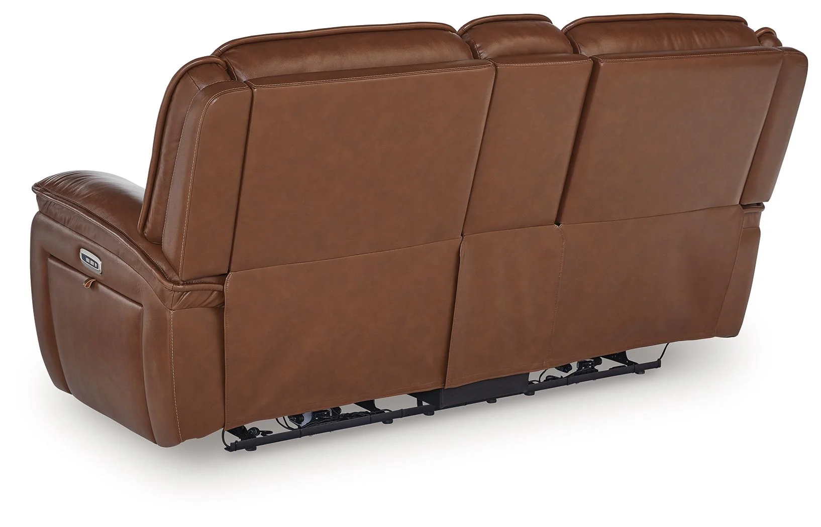 Healy Pier - Power Reclining Loveseat With Console / Adj Headrest - Chocolate - Image 9