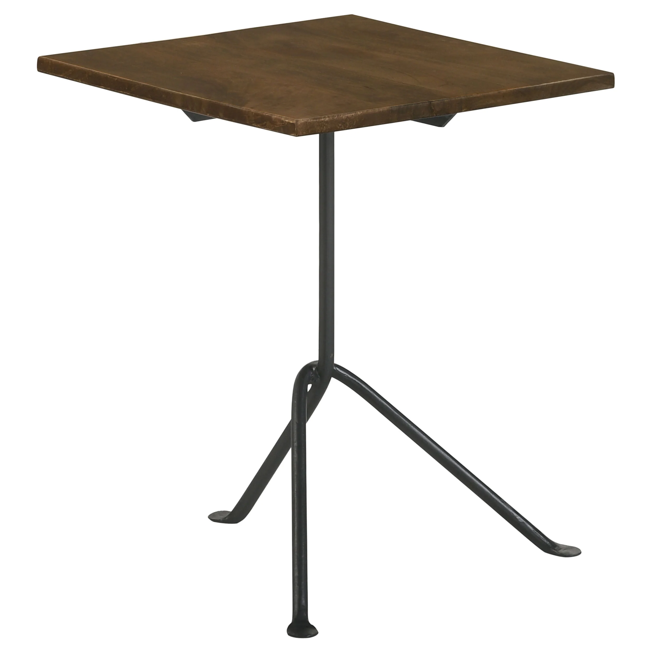 Heitor - Square Wood Top Accent Side Table - Dark Brown - Image 5