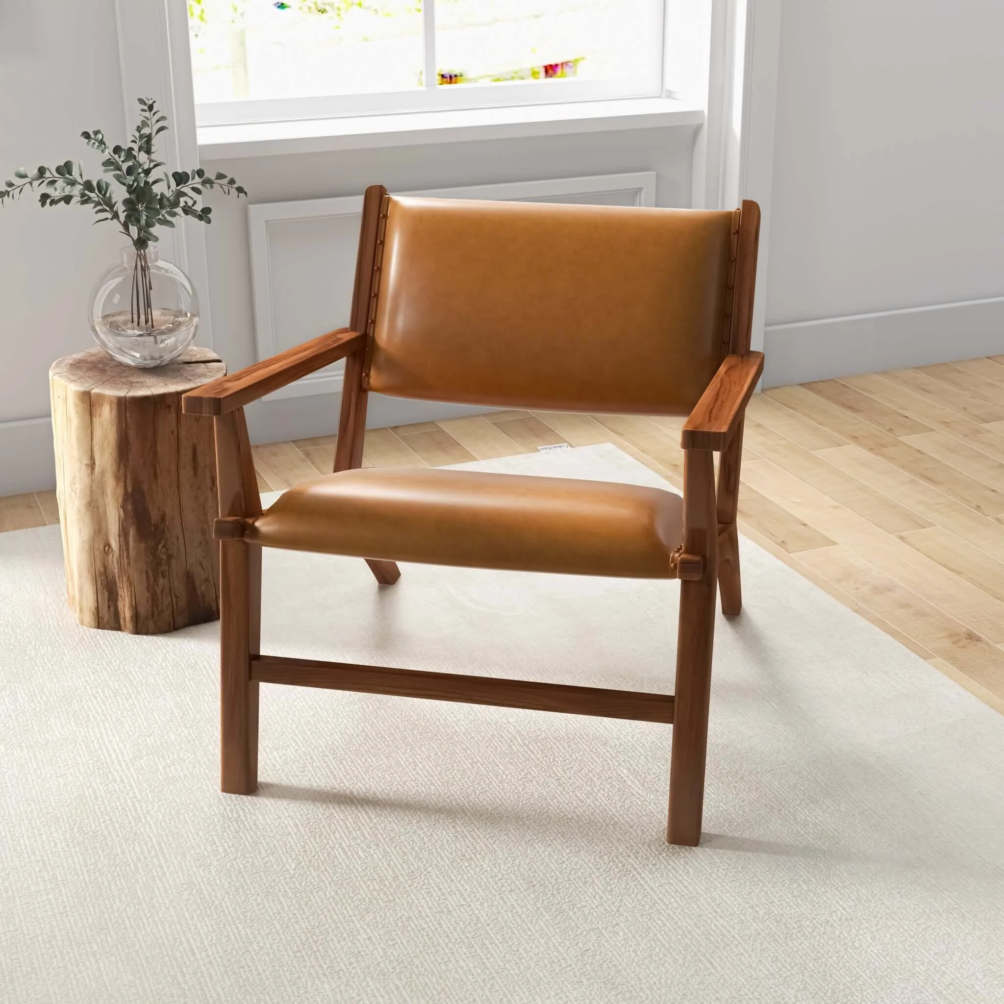 Hendrix - Antique Arm Chair - Brown / Rustic / Tan - Image 5